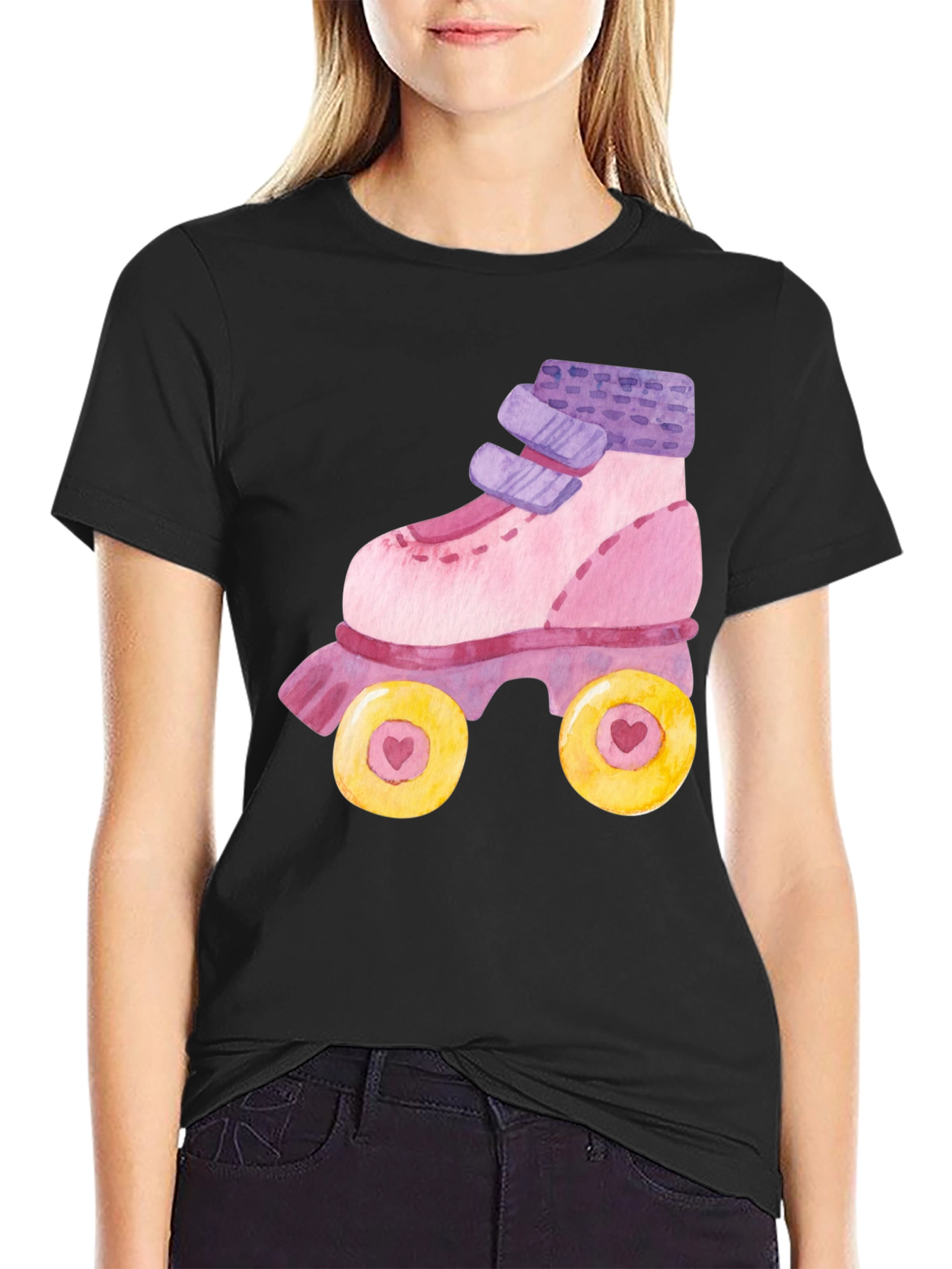 Skate T-Shirt: Retro Style Black Tee