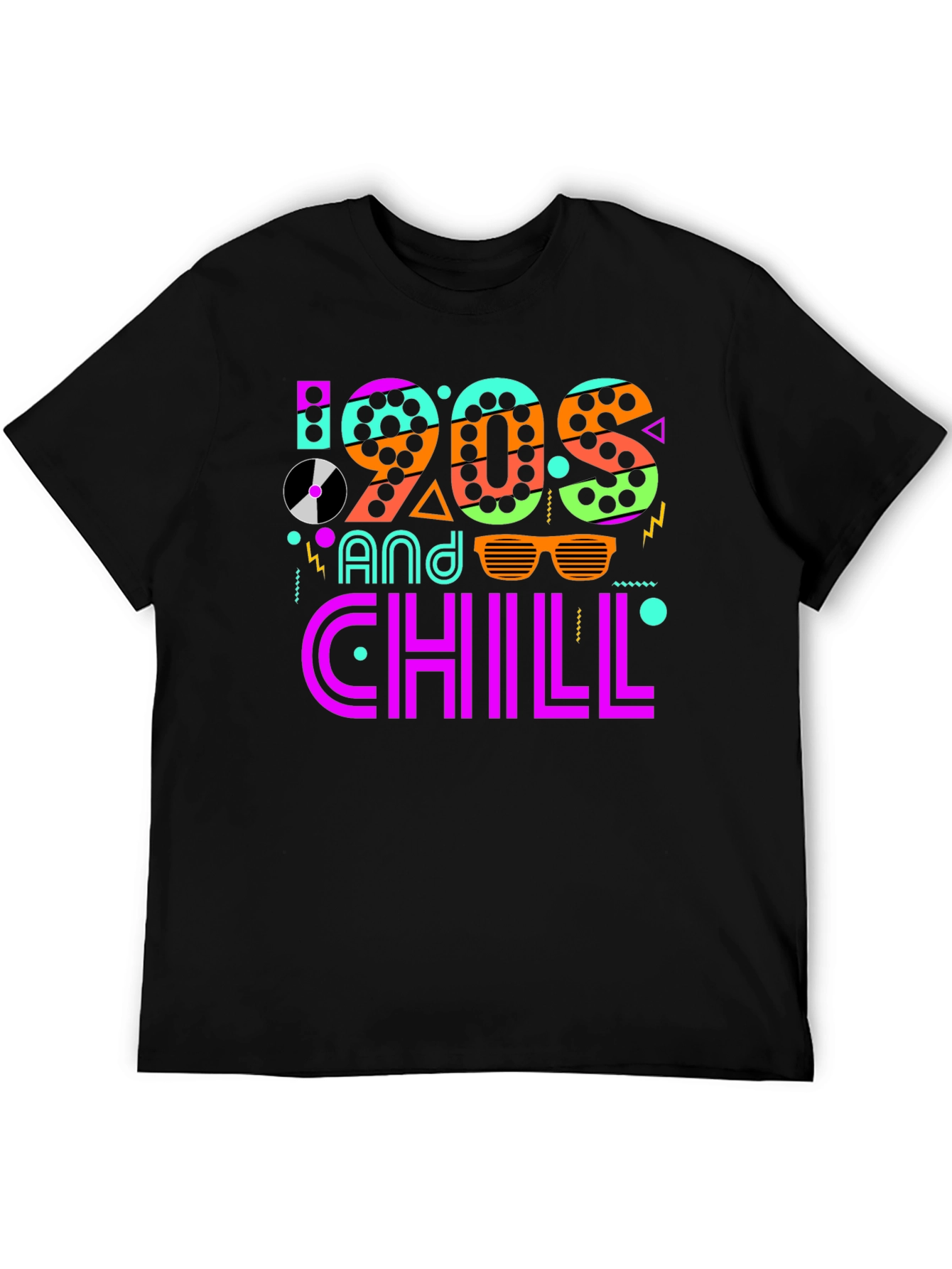 90s and Chill Graphic T-Shirt - Retro Style Tee