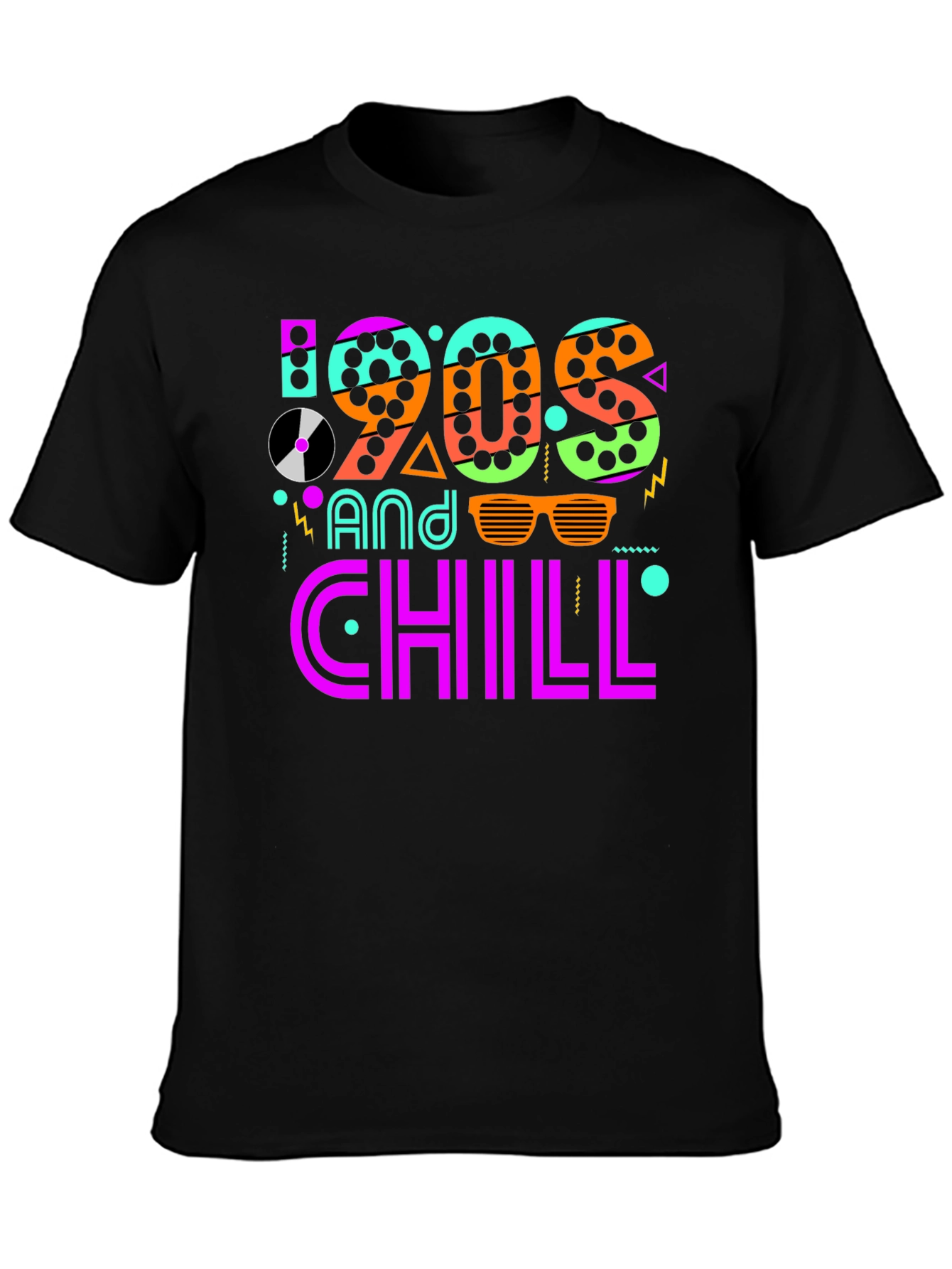 90s and Chill Graphic T-Shirt - Retro Style Tee