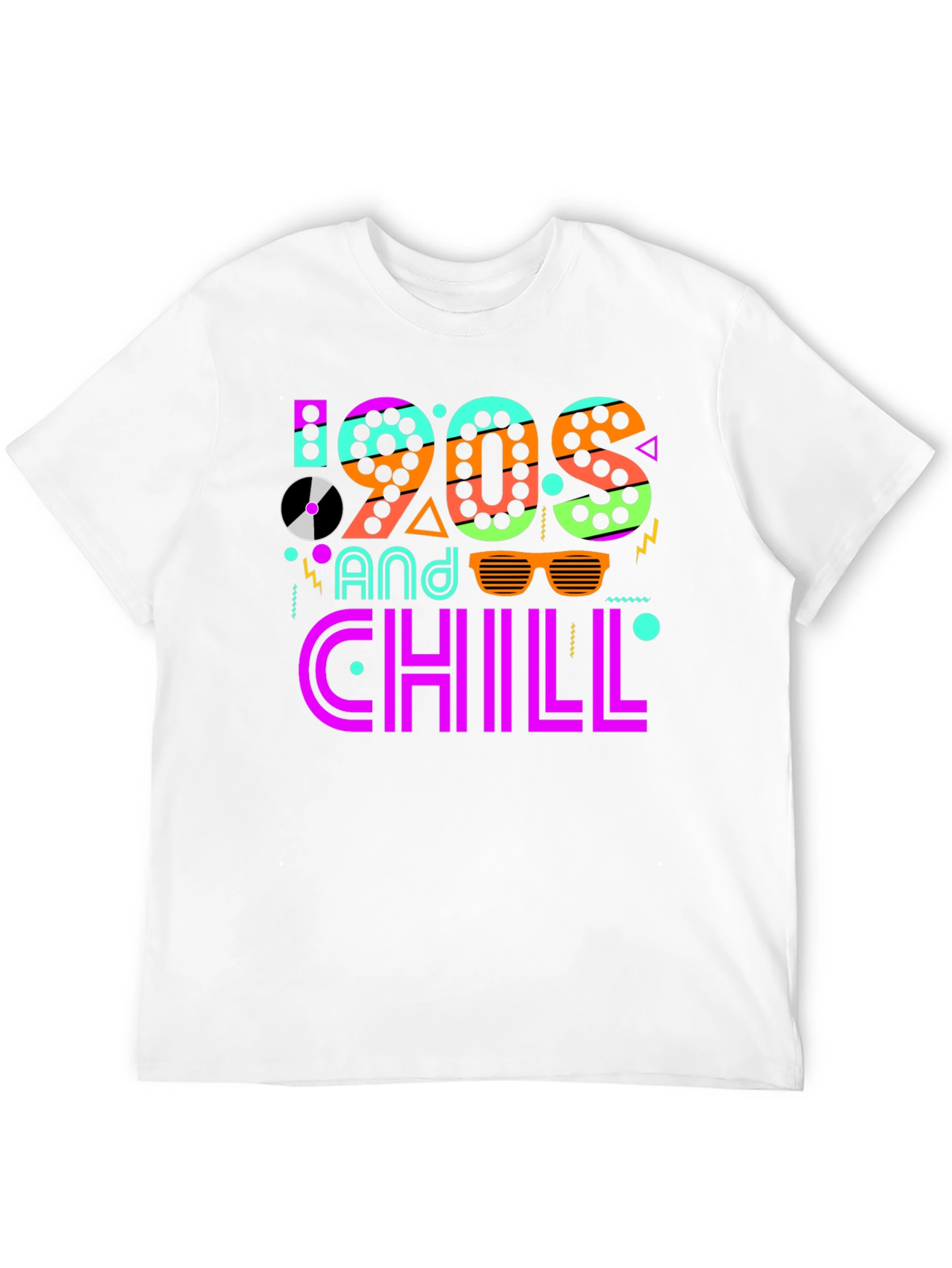 90s and Chill Graphic T-Shirt - Retro Style Tee