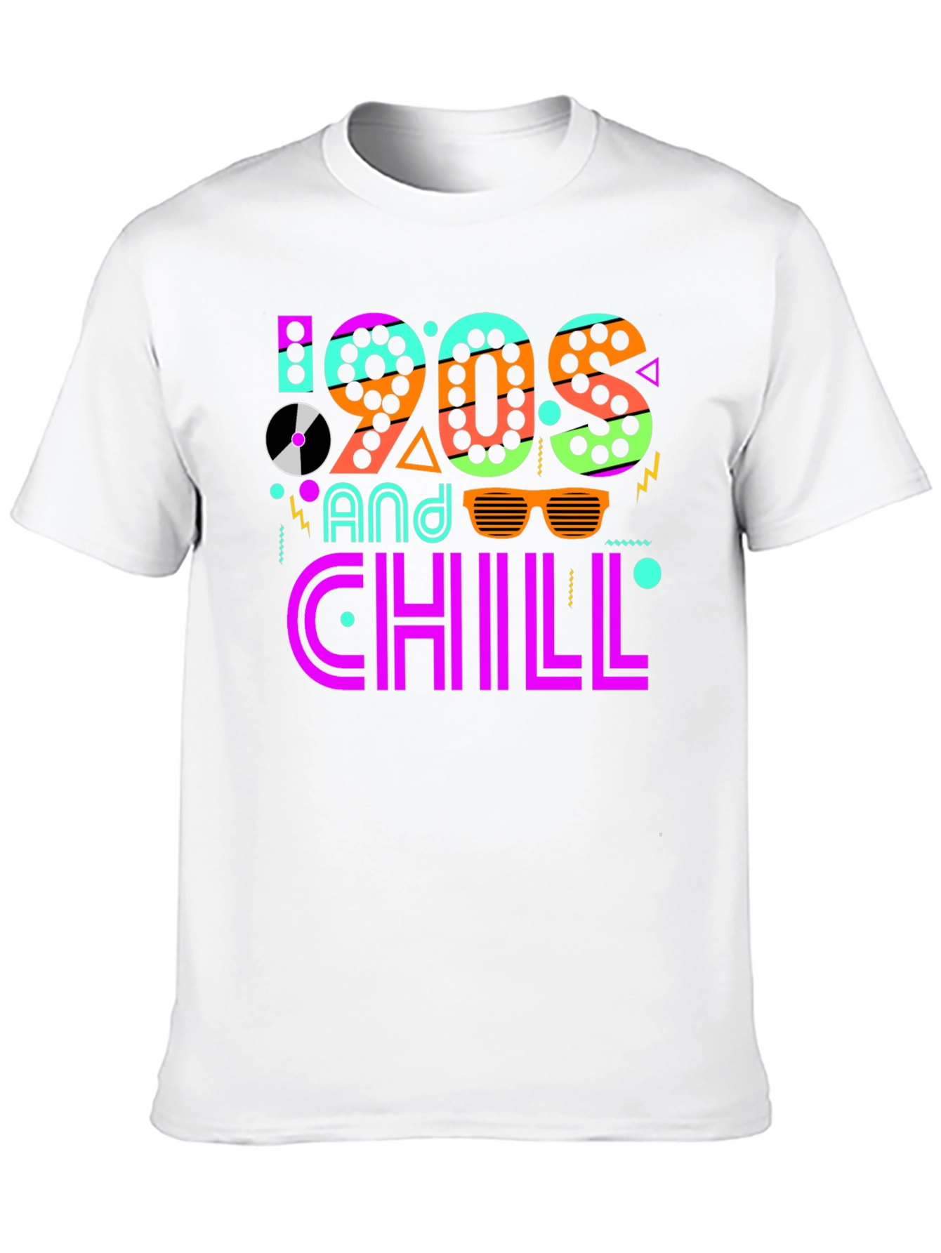 90s and Chill Graphic T-Shirt - Retro Style Tee