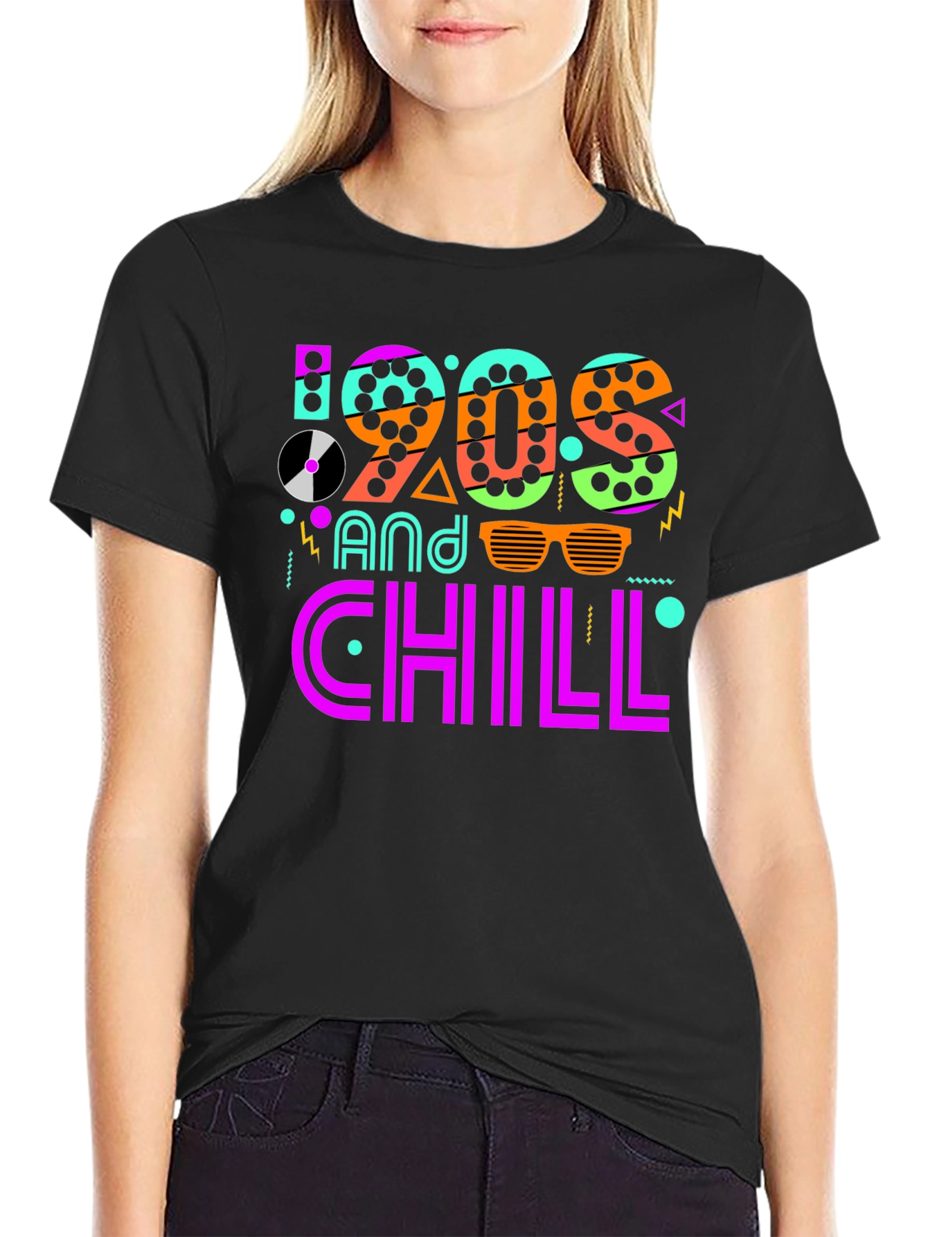 90s and Chill Graphic T-Shirt - Retro Style Tee