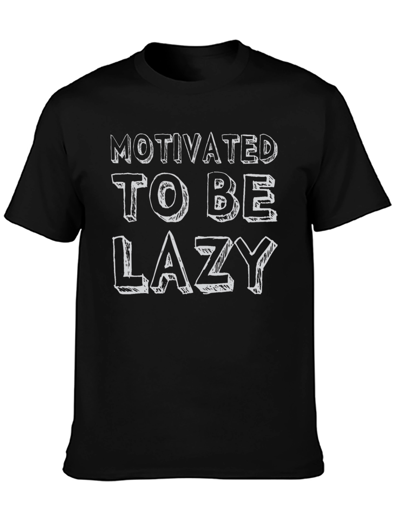 Motivated To Be Lazy Graphic T-Shirt