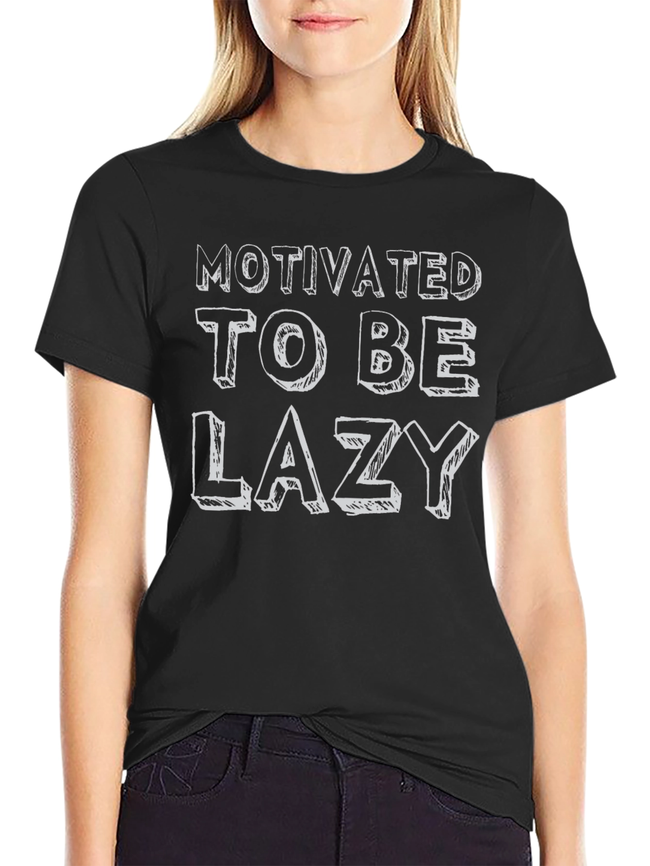 Motivated To Be Lazy Graphic T-Shirt