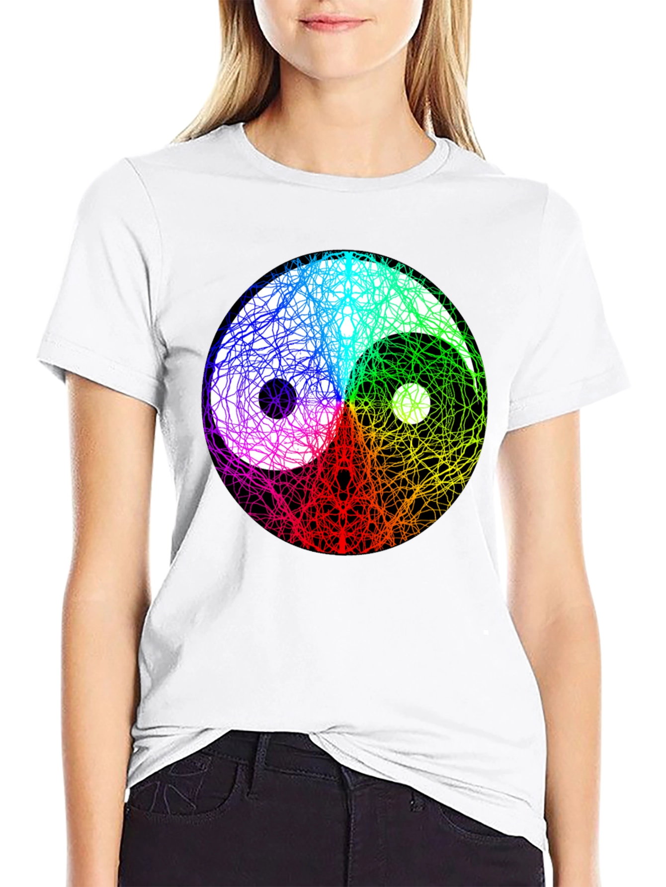 Yin Yang Swirl Graphic Tee