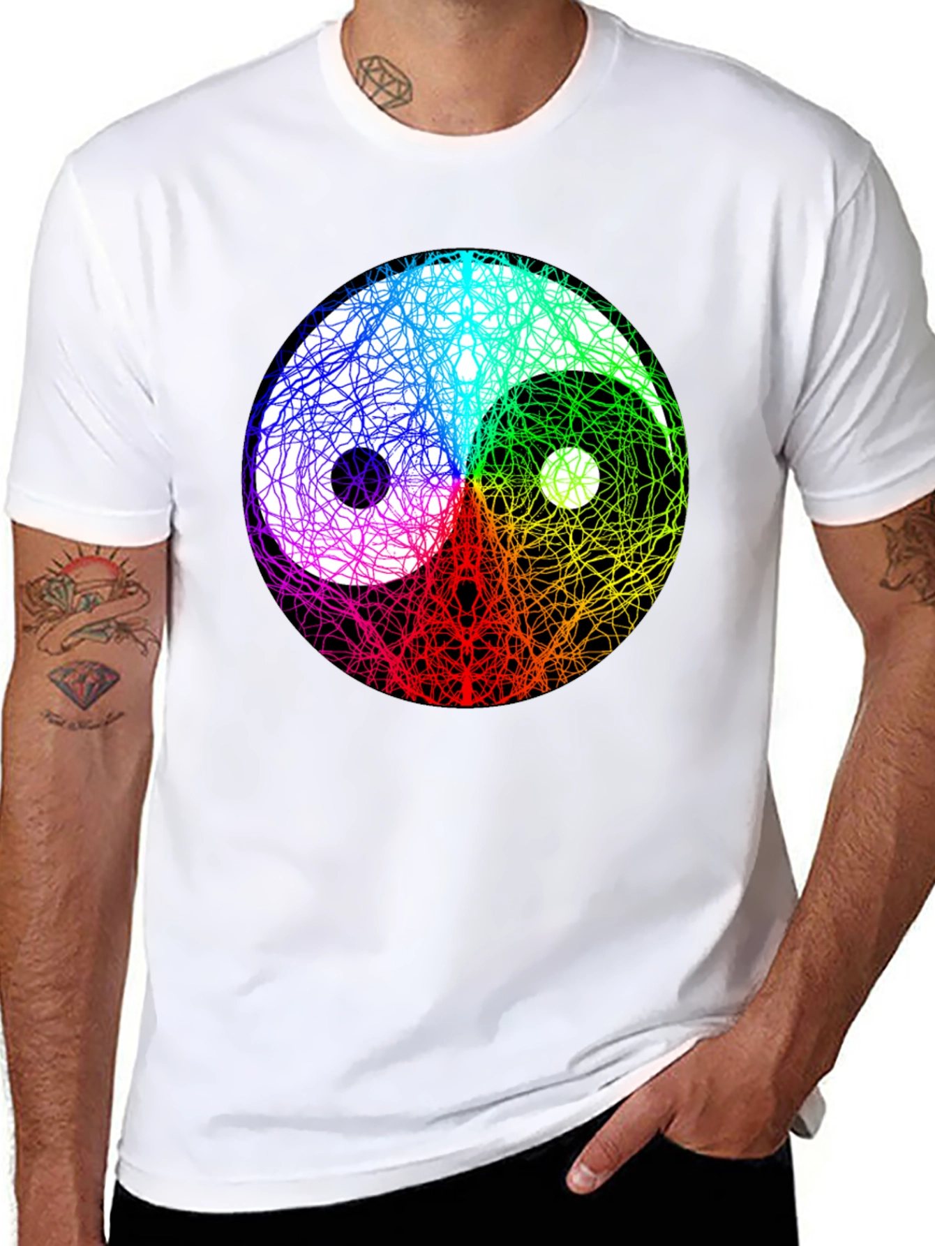 Yin Yang Swirl Graphic Tee