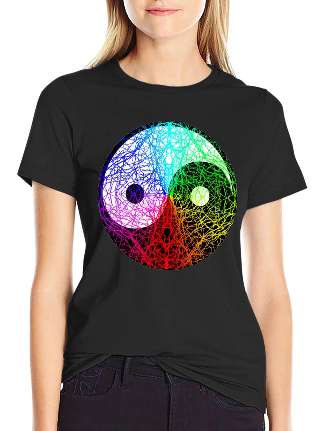 Yin Yang Swirl Graphic Tee