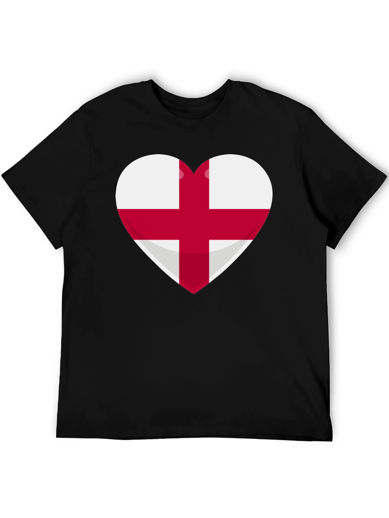 England Flag Heart T-Shirt - Show Your Pride!