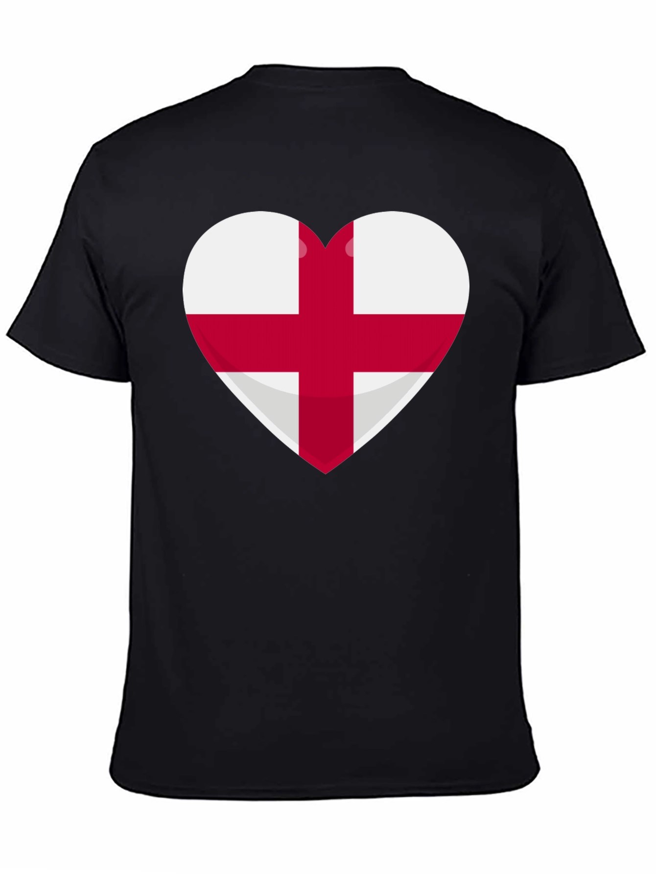 England Flag Heart T-Shirt - Show Your Pride!