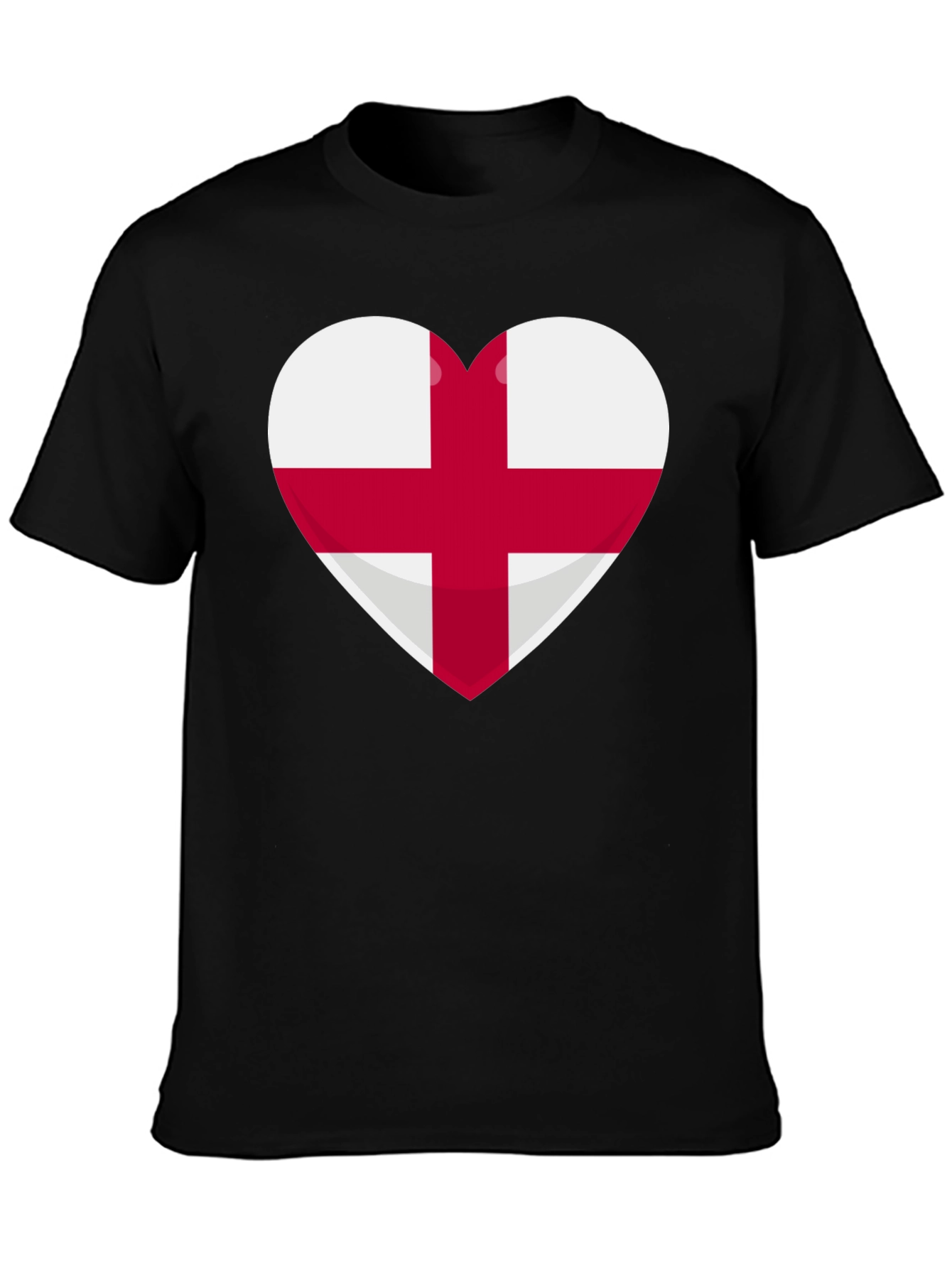 England Flag Heart T-Shirt - Show Your Pride!