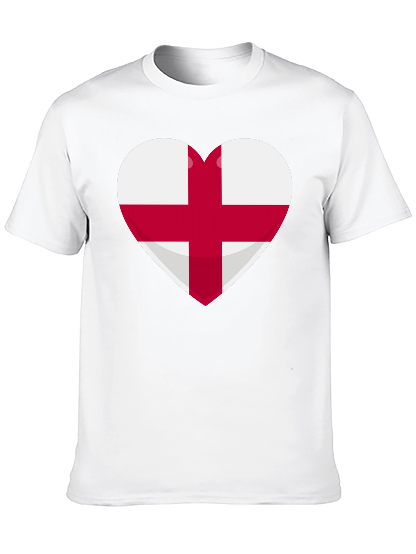 England Flag Heart T-Shirt - Show Your Pride!