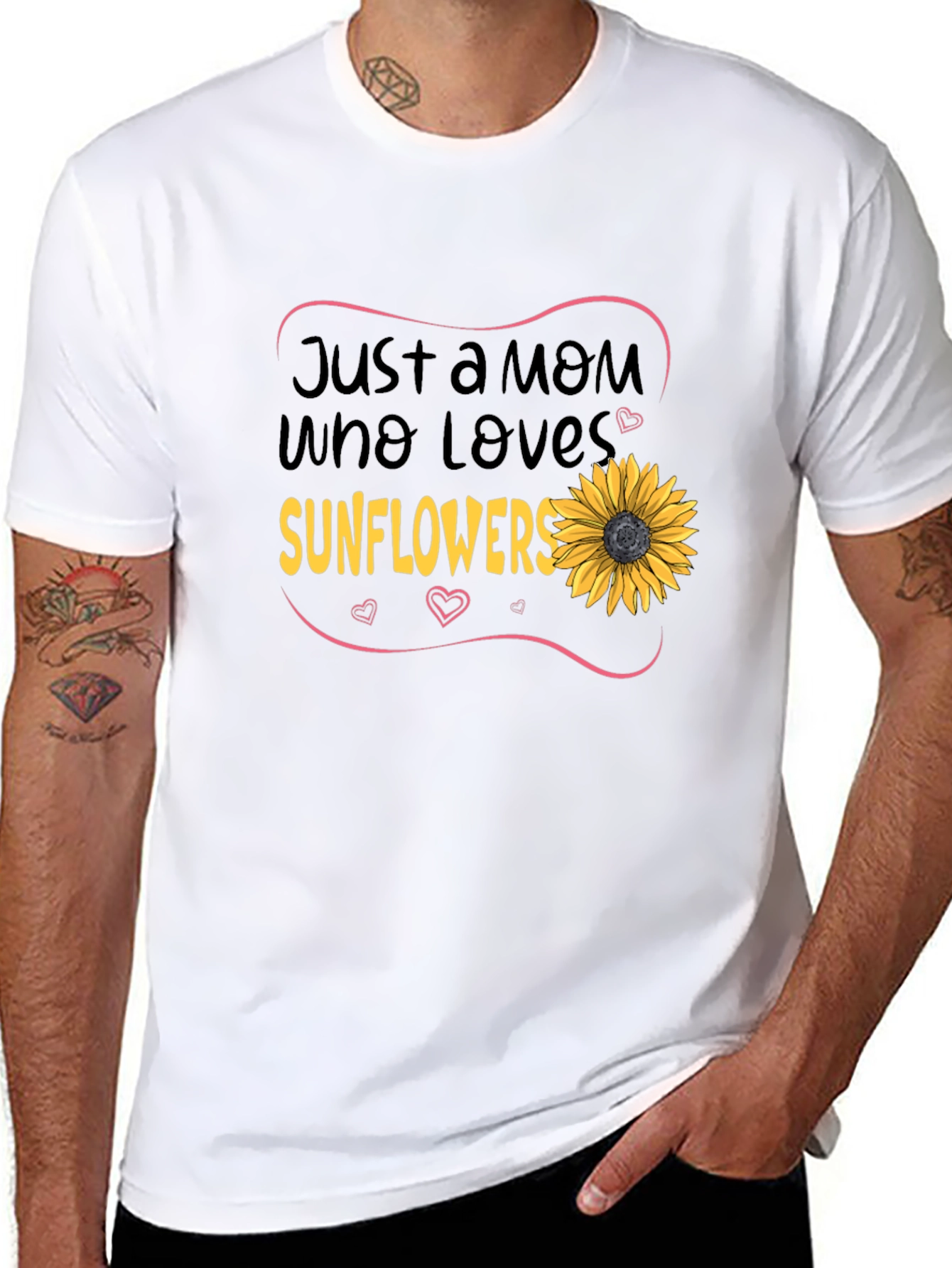 Just a Mom Who Loves Sunflowers T-Shirt