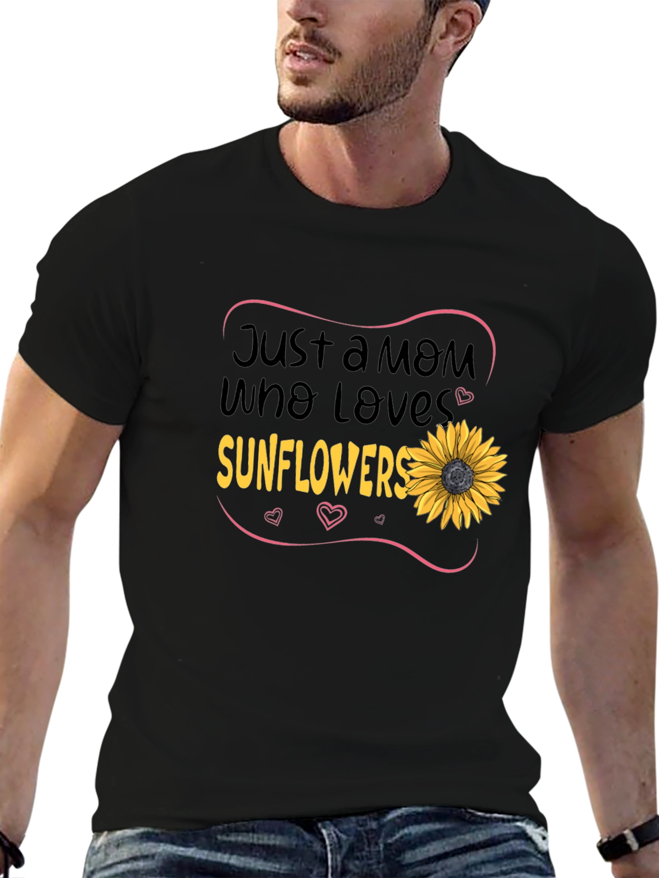 Just a Mom Who Loves Sunflowers T-Shirt