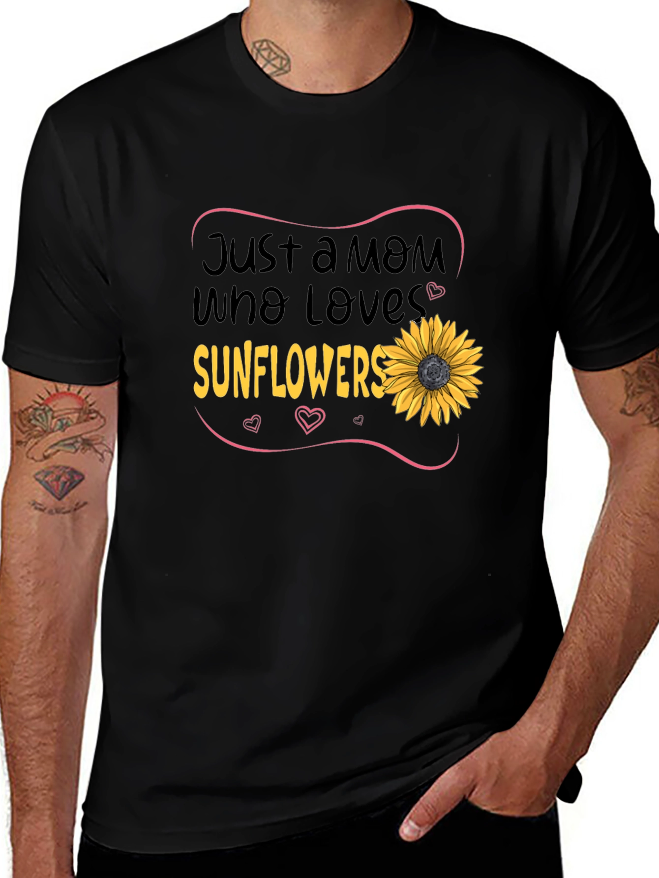 Just a Mom Who Loves Sunflowers T-Shirt