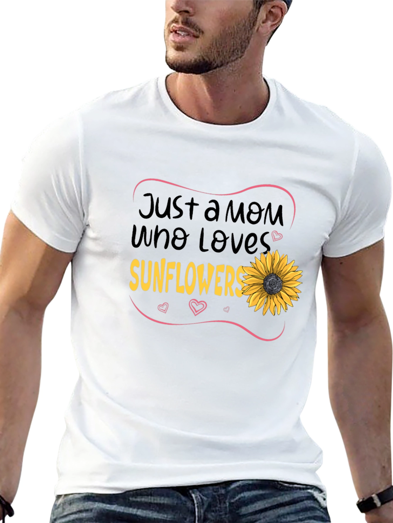 Just a Mom Who Loves Sunflowers T-Shirt