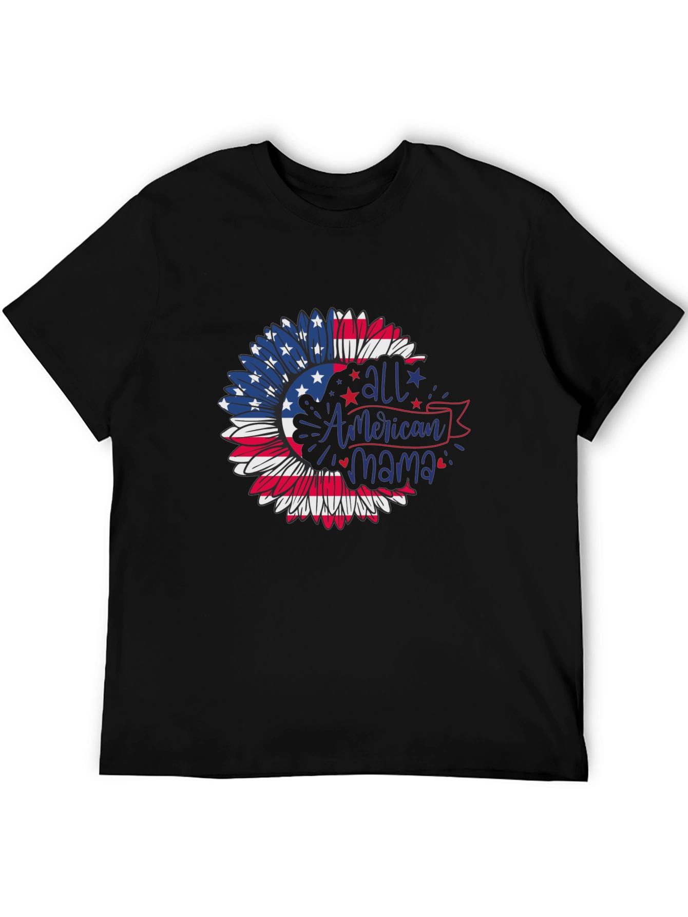 American Mama Patriotic Sunflower T-Shirt