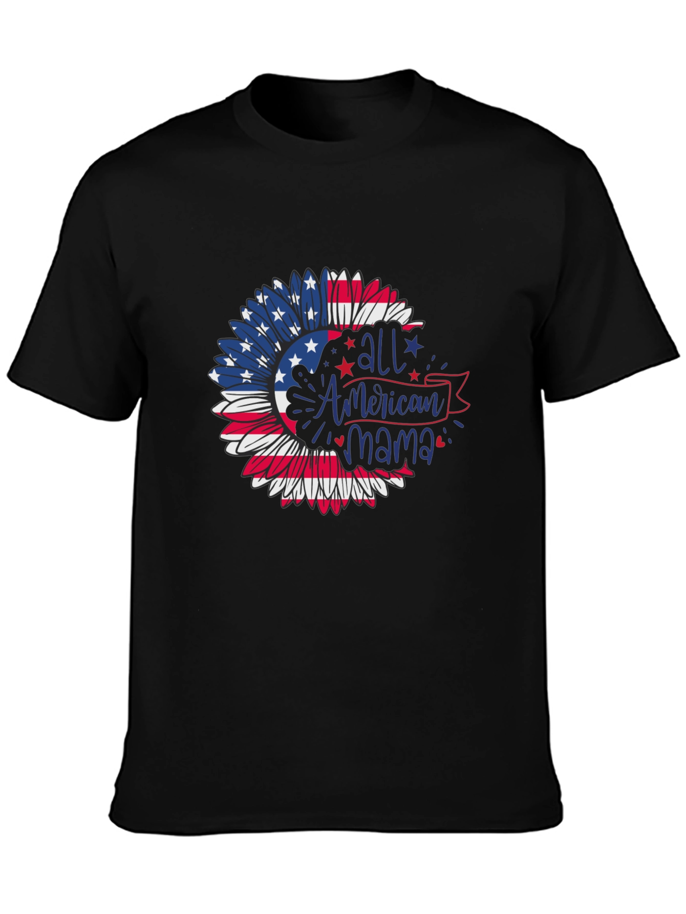 American Mama Patriotic Sunflower T-Shirt