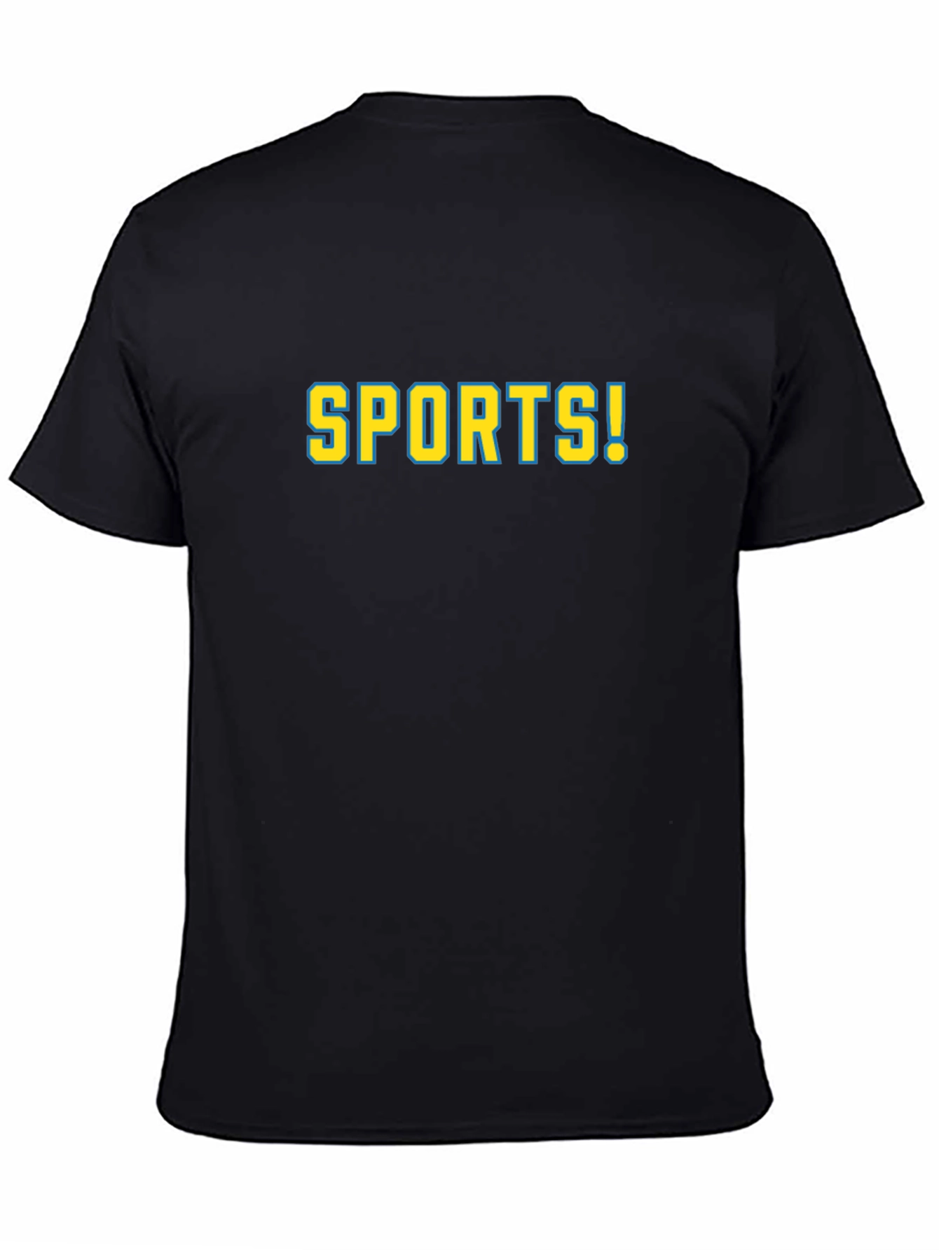 Sports! Graphic Print Black T-Shirt