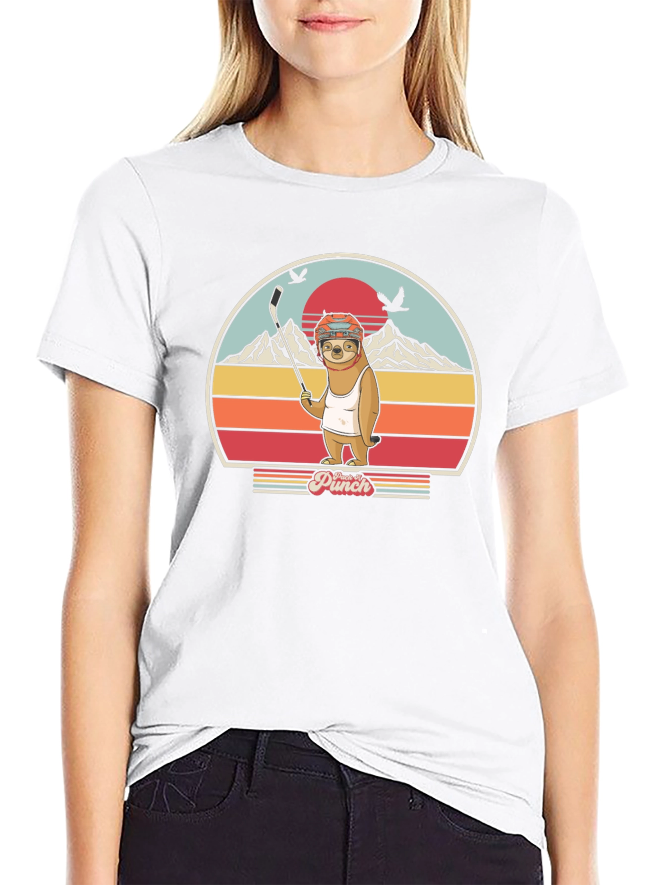 Sloth Hockey T-Shirt - Punch It!