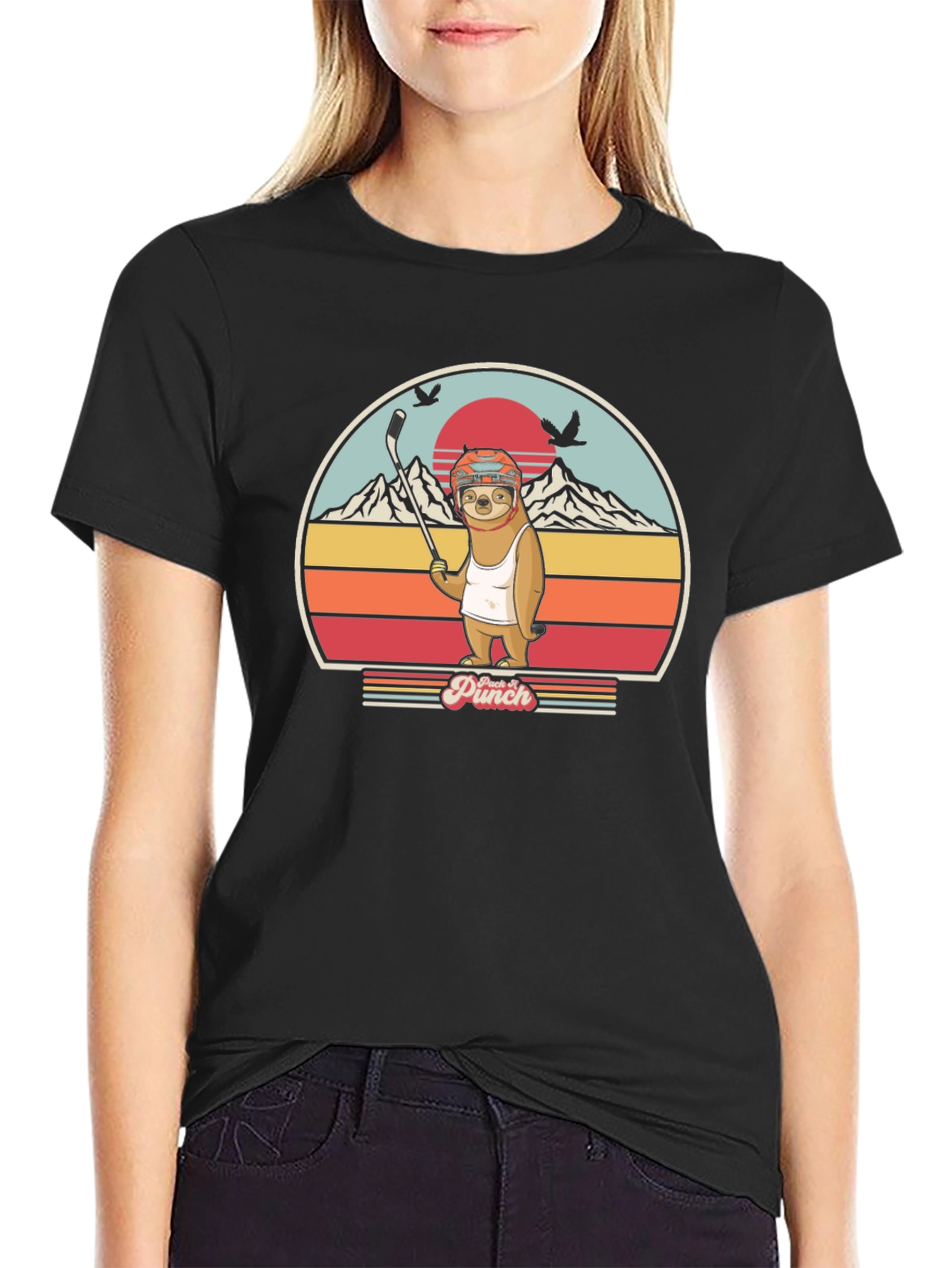 Sloth Hockey T-Shirt - Punch It!