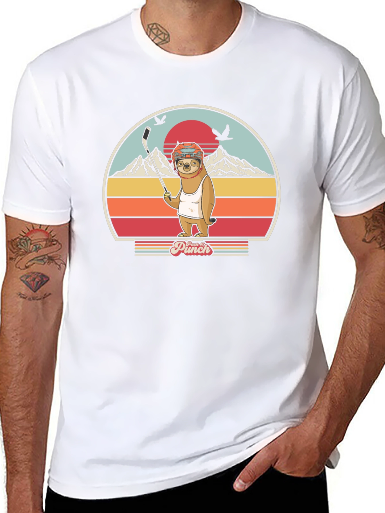 Sloth Hockey T-Shirt - Punch It!
