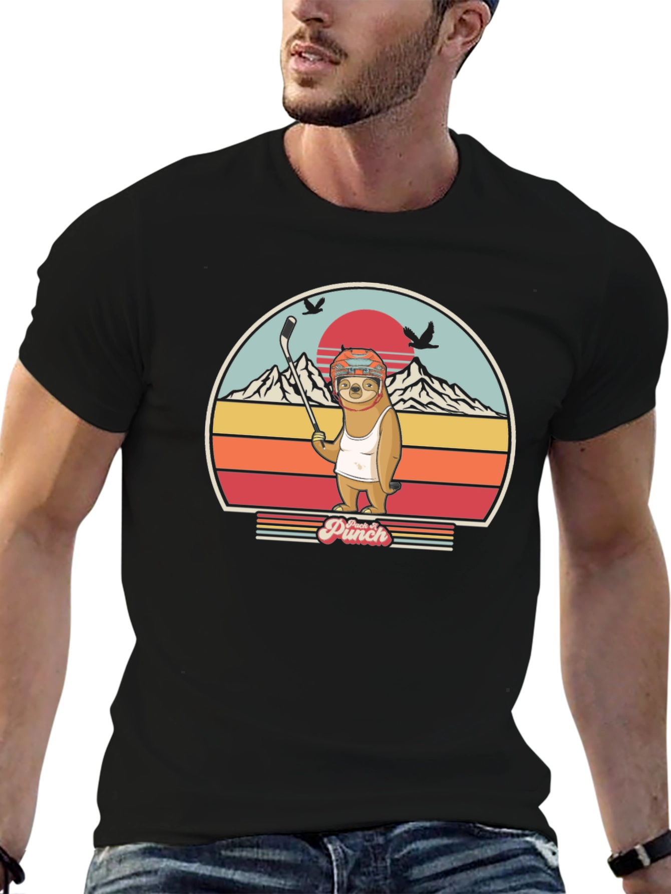 Sloth Hockey T-Shirt - Punch It!