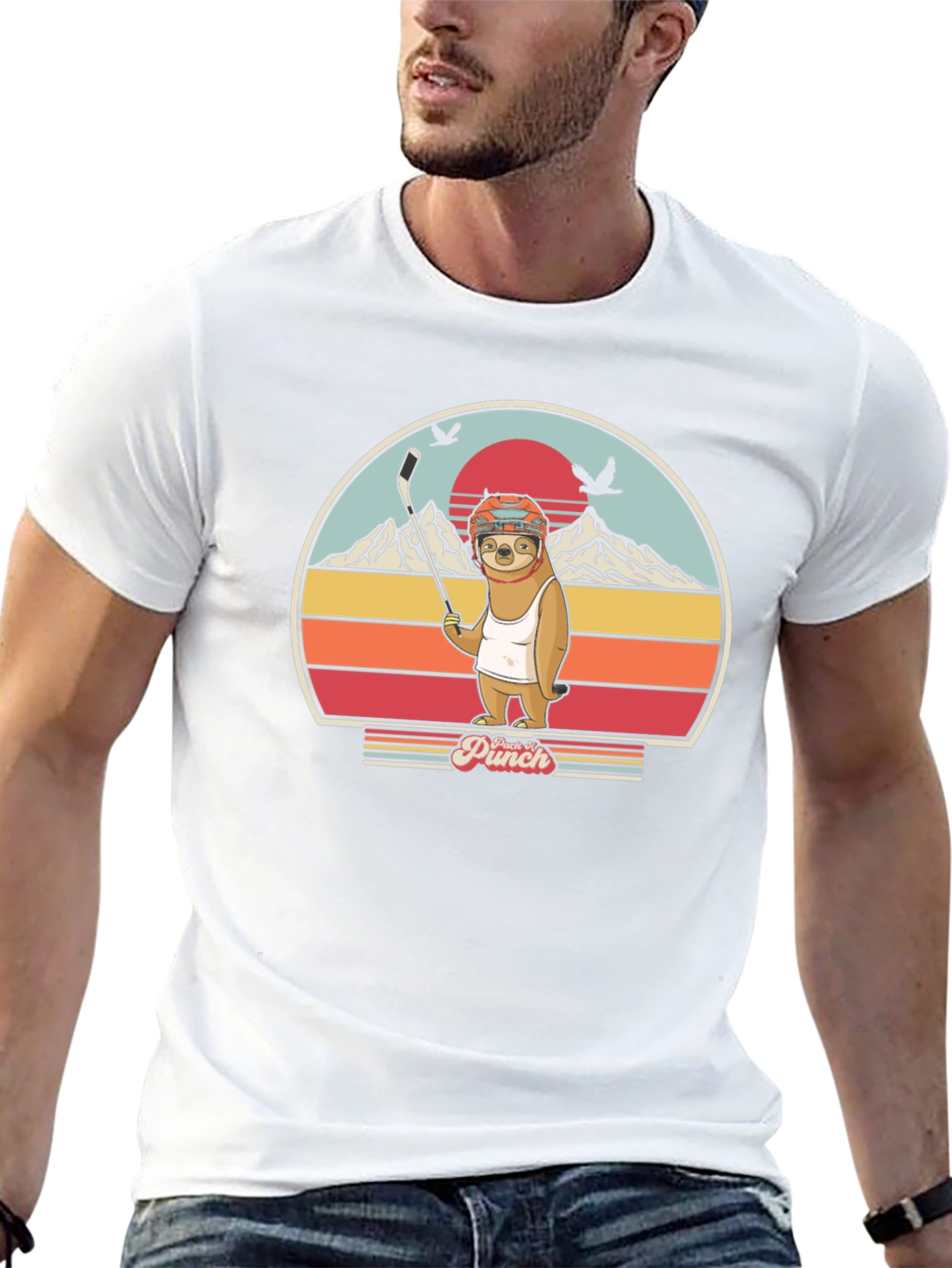 Sloth Hockey T-Shirt - Punch It!