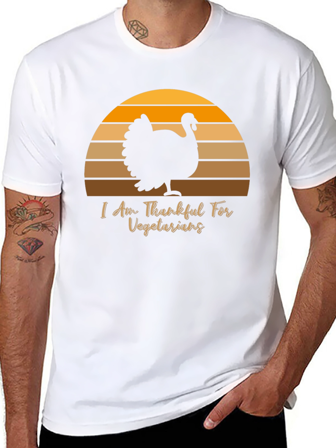 Thanksgiving Turkey Vegetarian T-Shirt