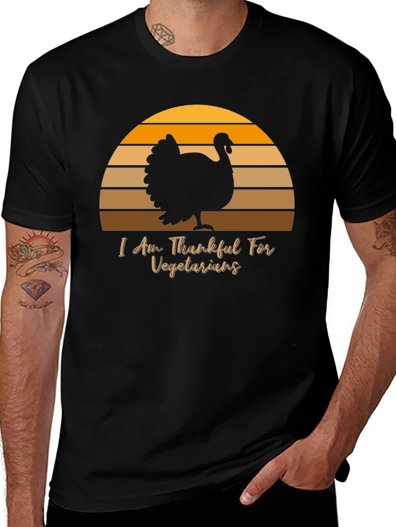 Thanksgiving Turkey Vegetarian T-Shirt