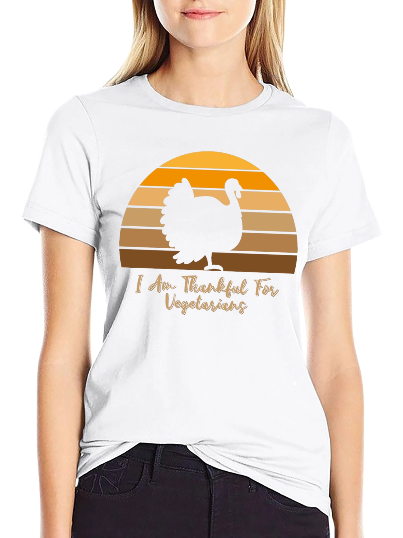 Thanksgiving Turkey Vegetarian T-Shirt