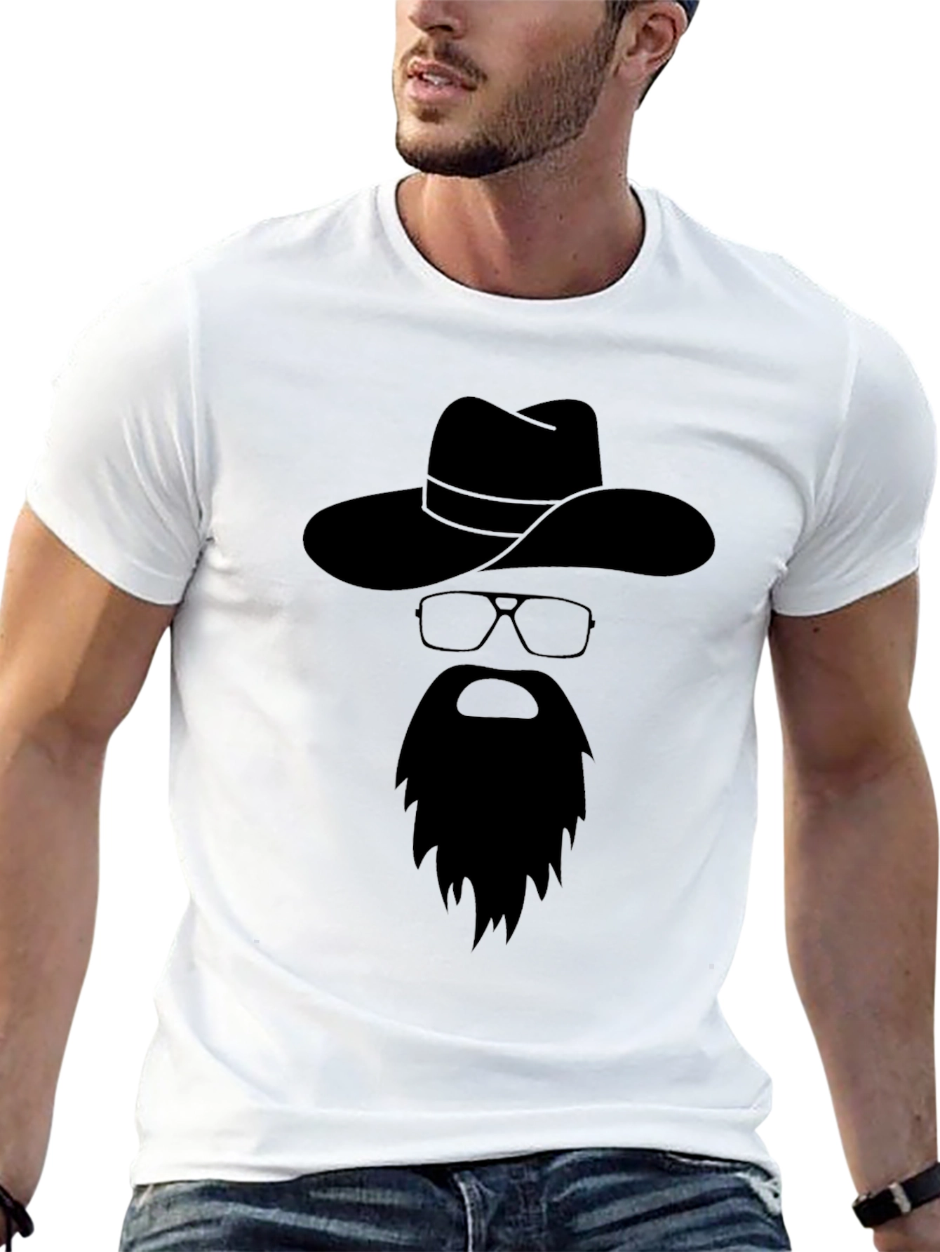 Black Cowboy Silhouette Graphic Tee