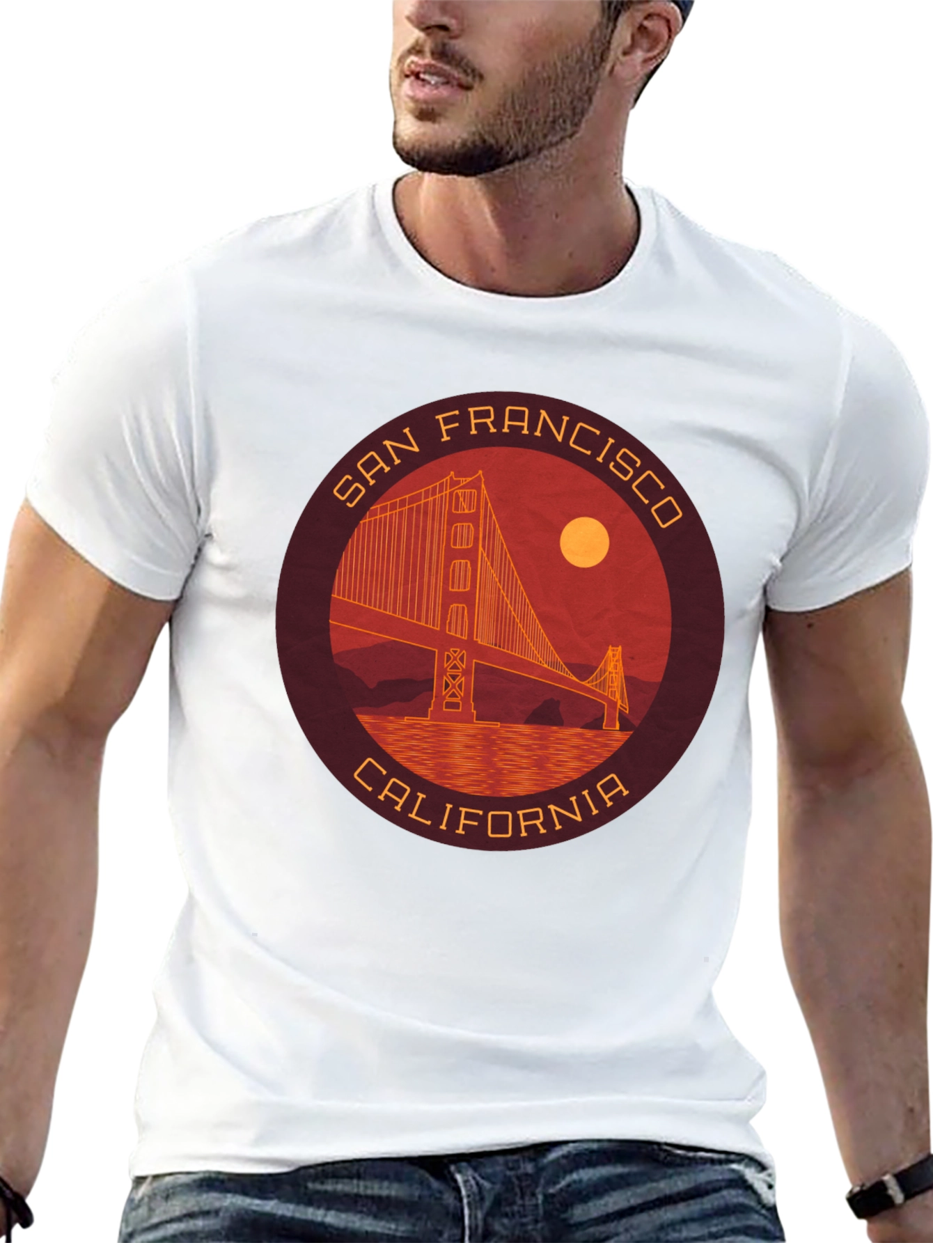 San Francisco Golden Gate Bridge Mens Graphic Tee