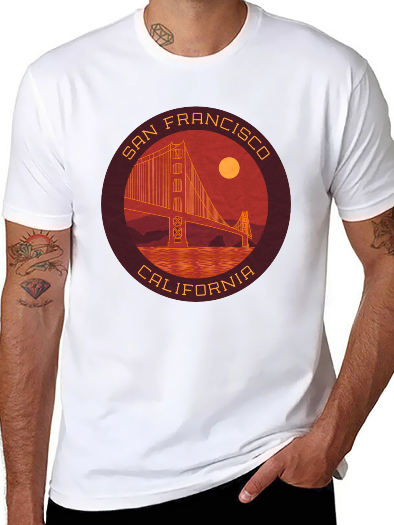 San Francisco Golden Gate Bridge Mens Graphic Tee
