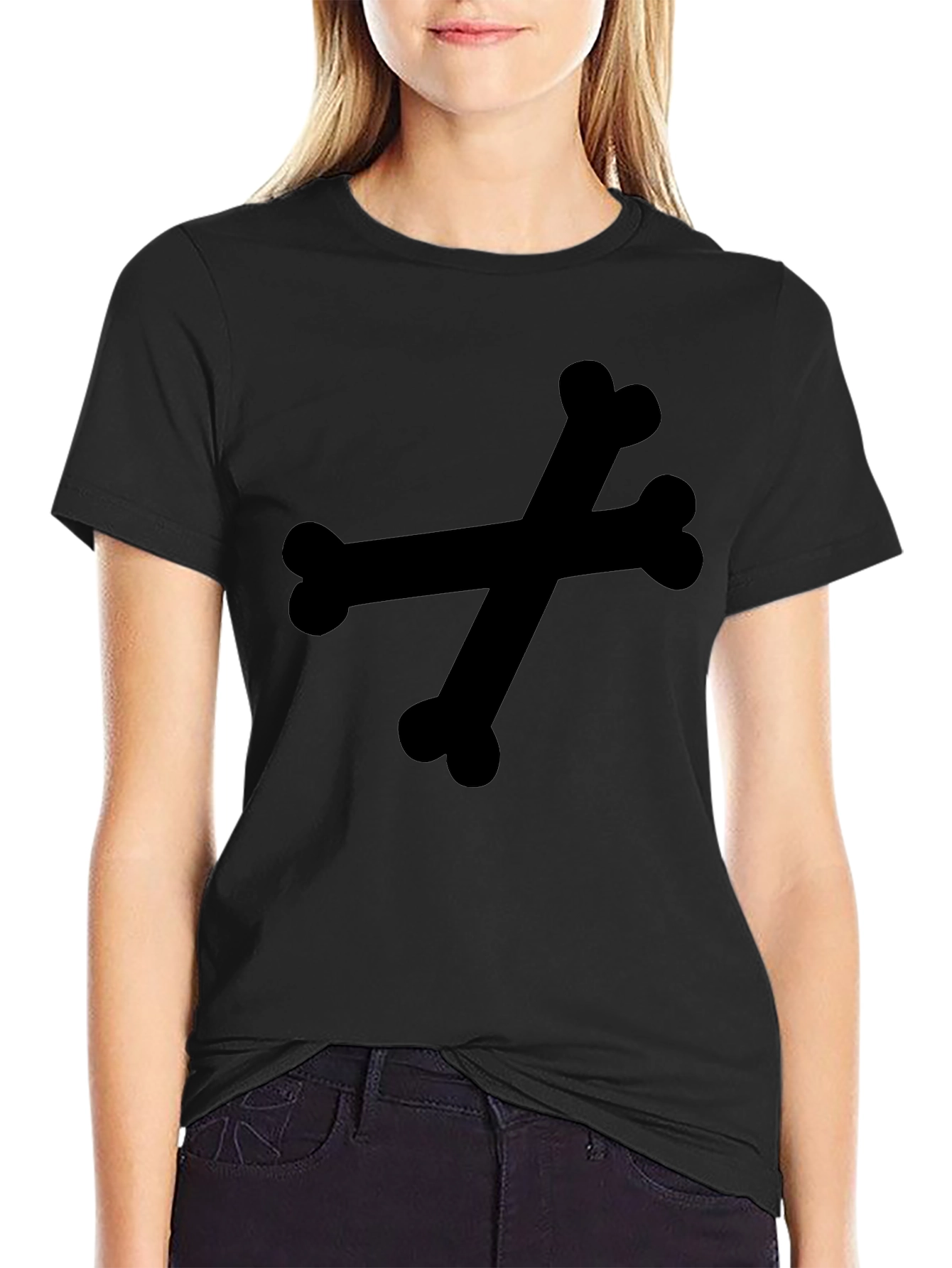 Crossbones Graphic Tee - Mens Black T-Shirt