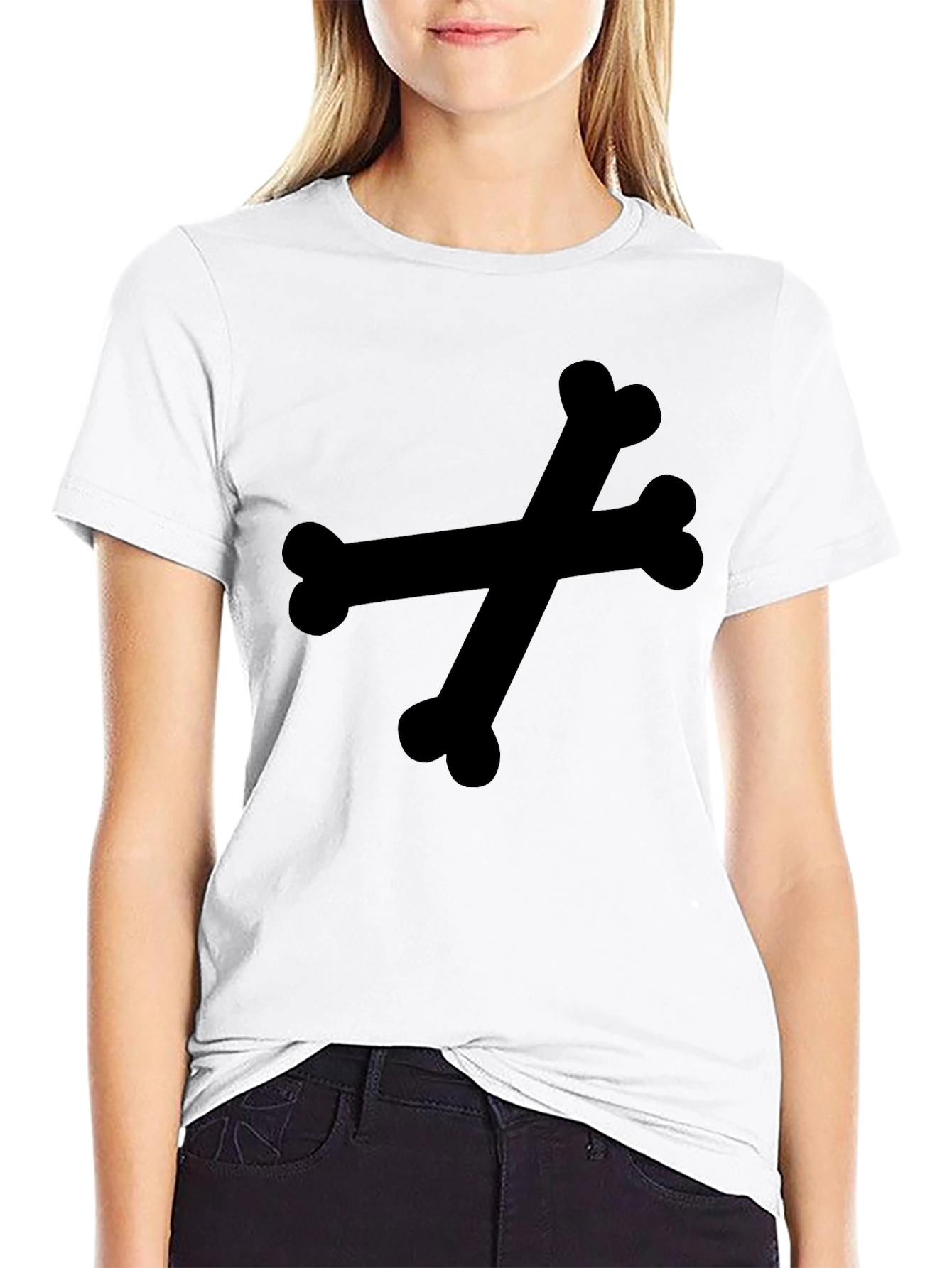 Crossbones Graphic Tee - Mens Black T-Shirt