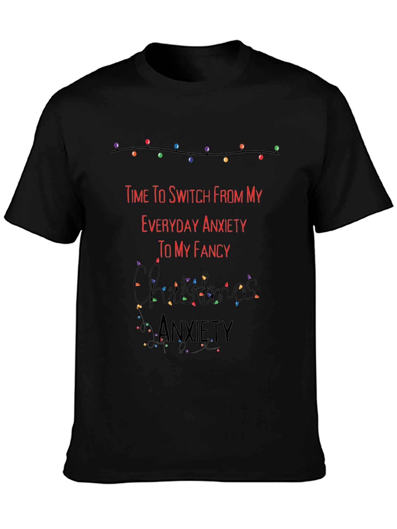 Funny Christmas Anxiety T-Shirt