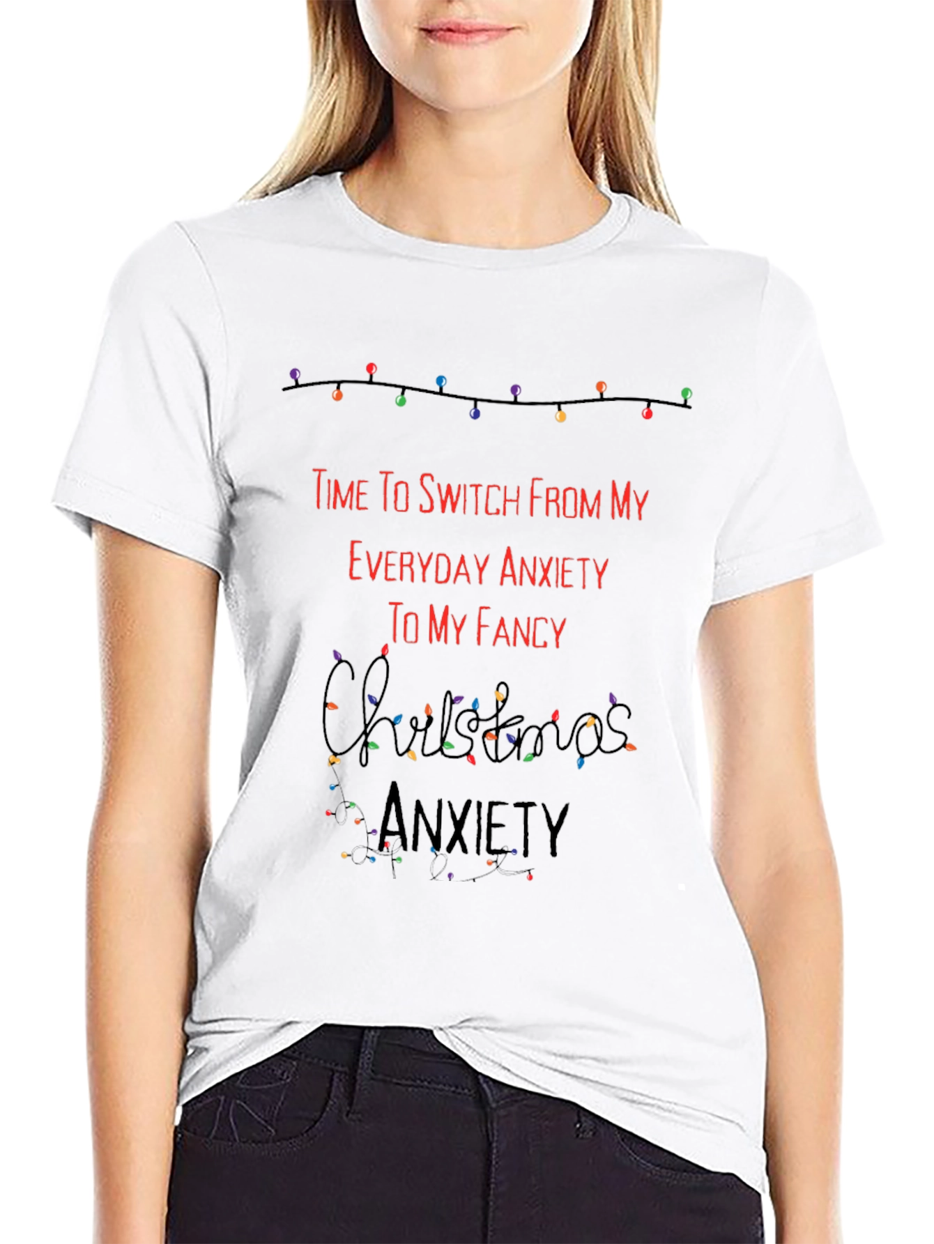 Funny Christmas Anxiety T-Shirt