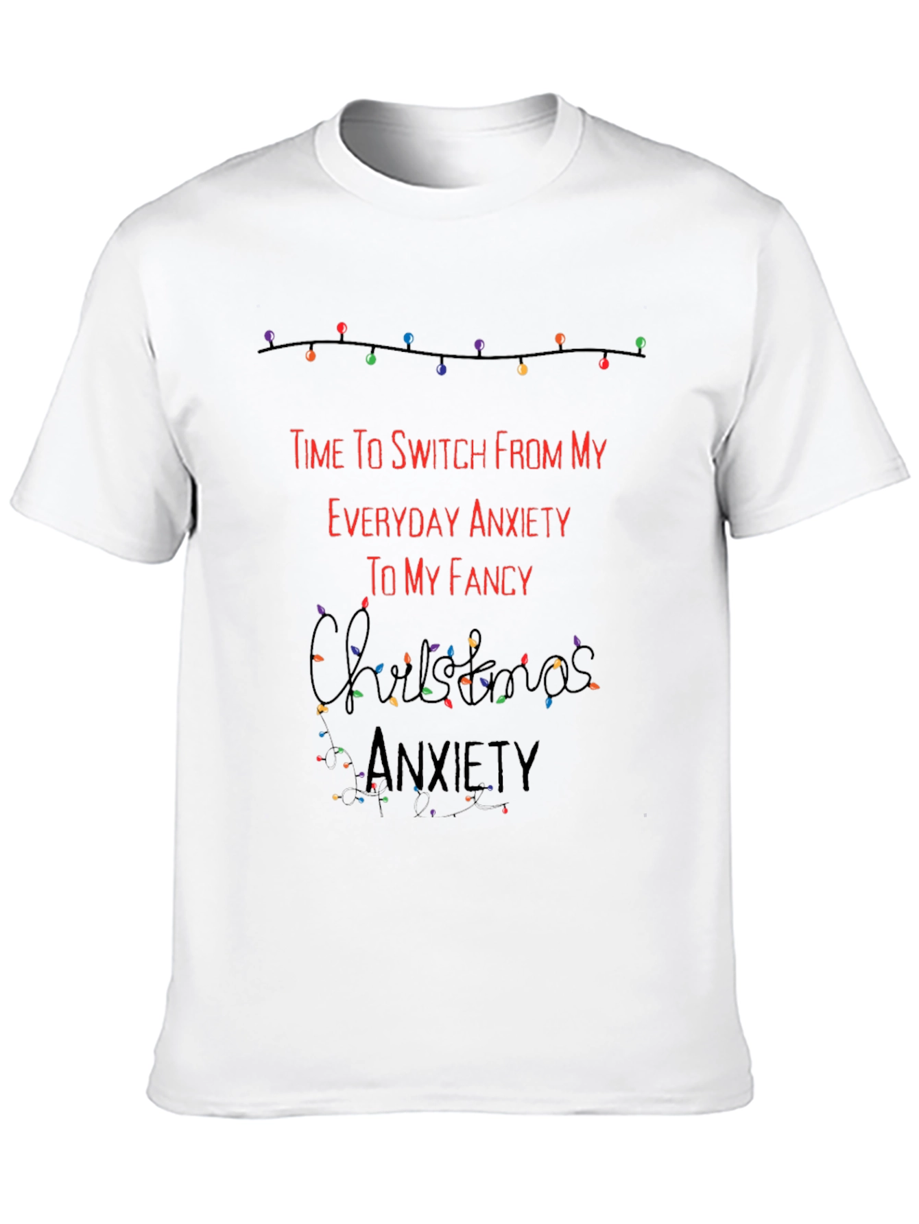 Funny Christmas Anxiety T-Shirt