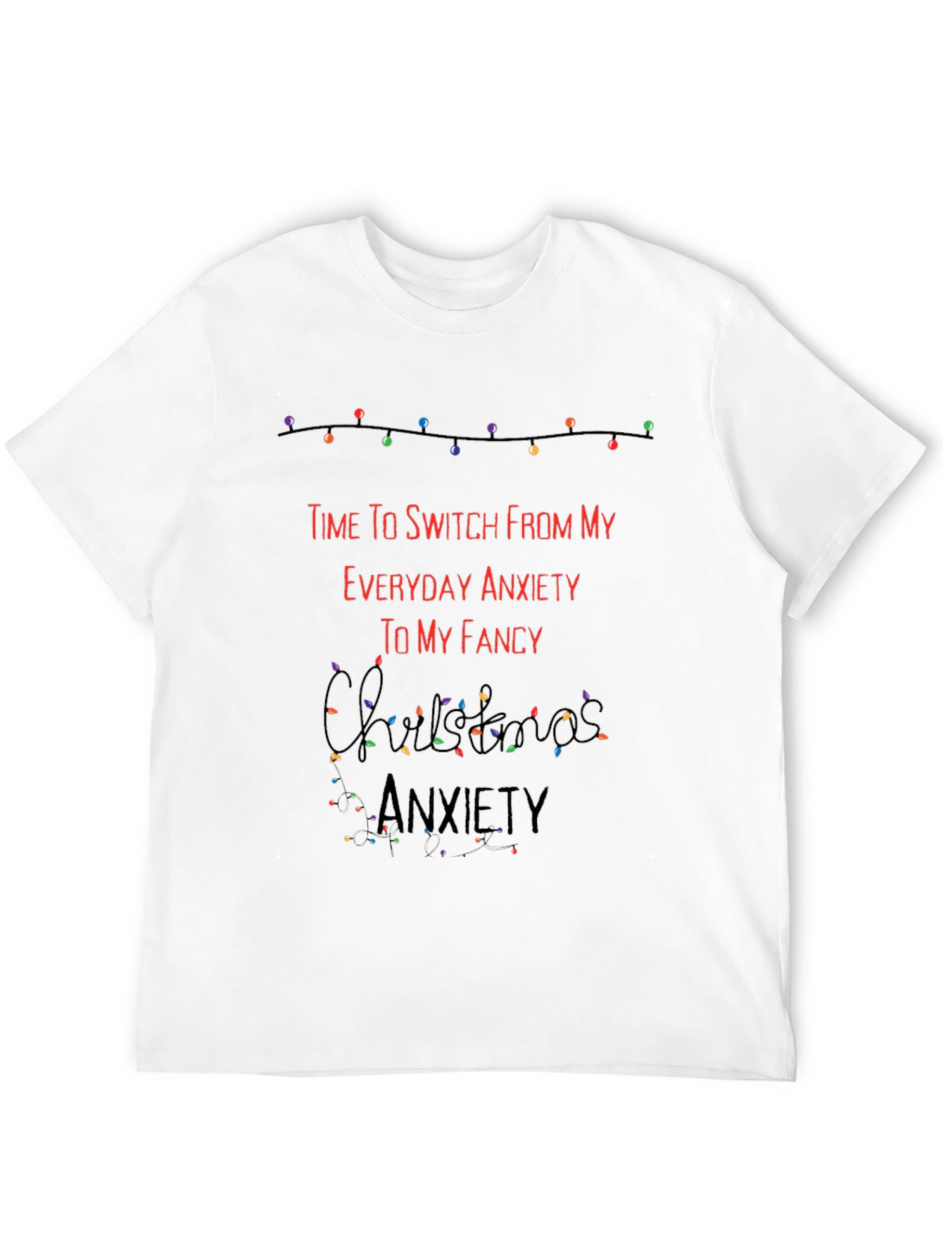 Funny Christmas Anxiety T-Shirt