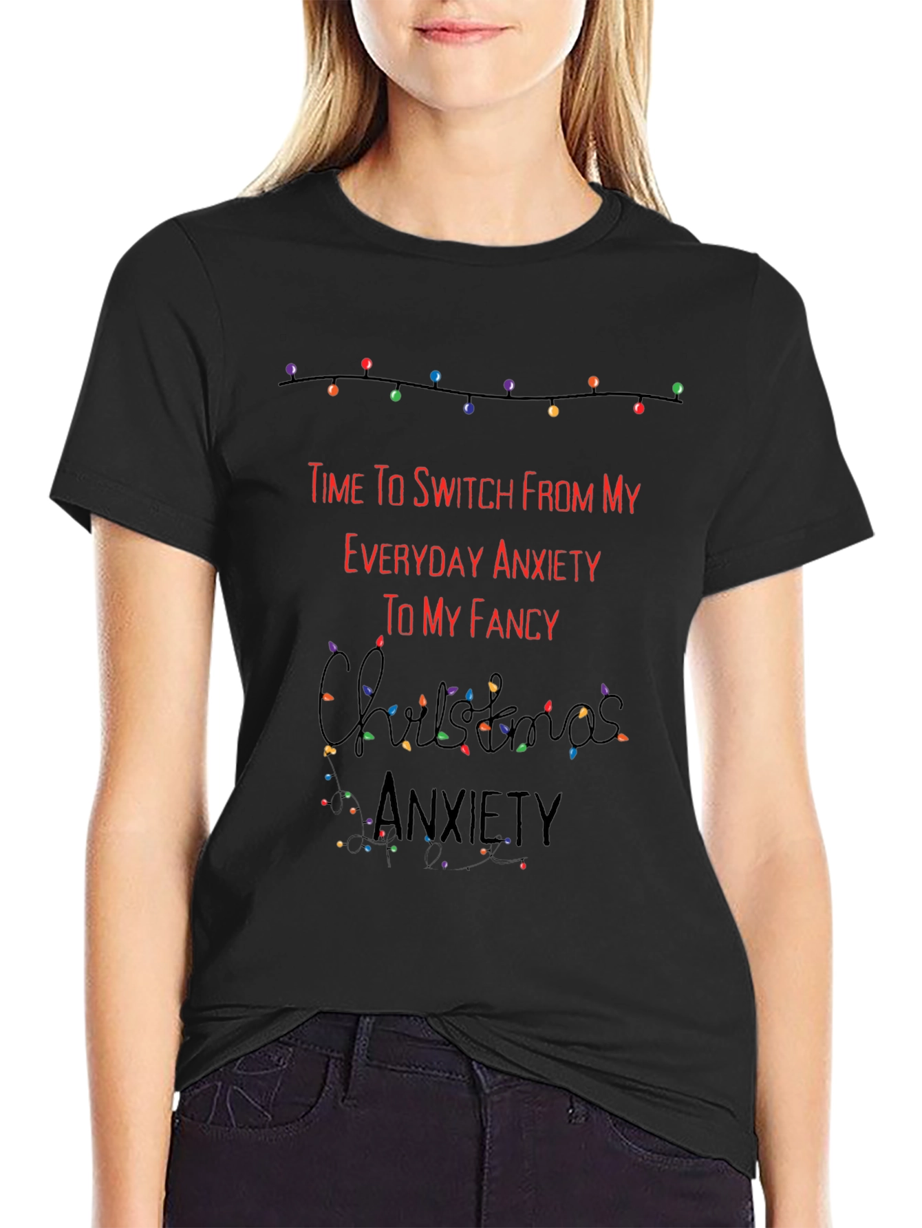 Funny Christmas Anxiety T-Shirt
