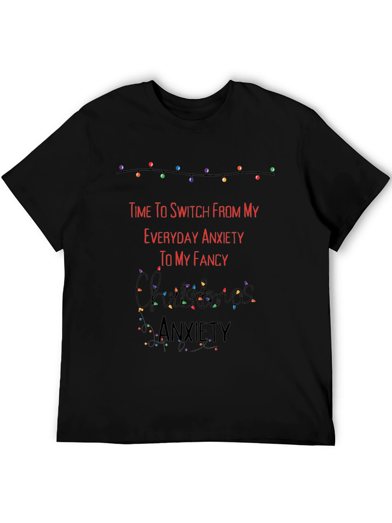 Funny Christmas Anxiety T-Shirt