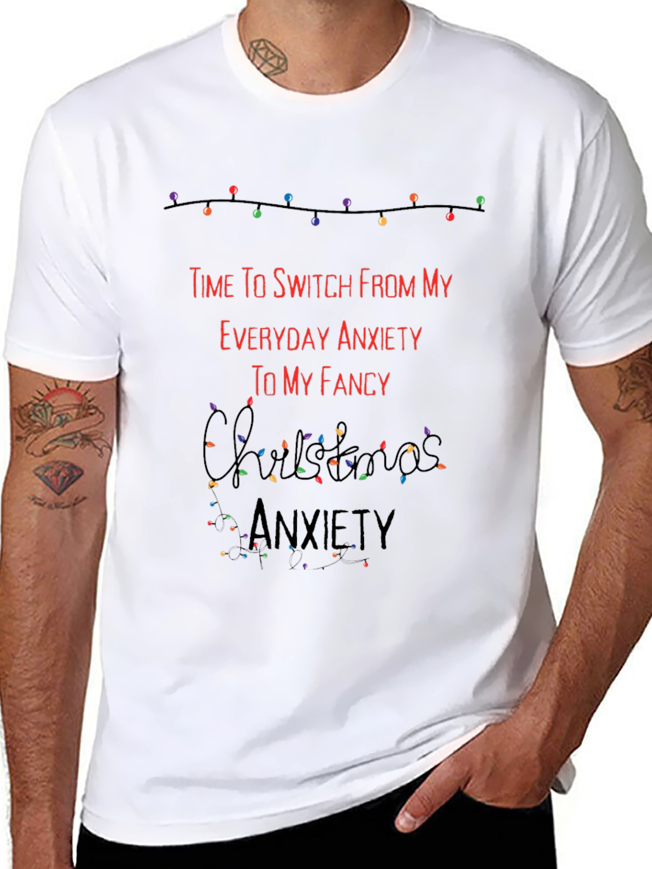 Funny Christmas Anxiety T-Shirt