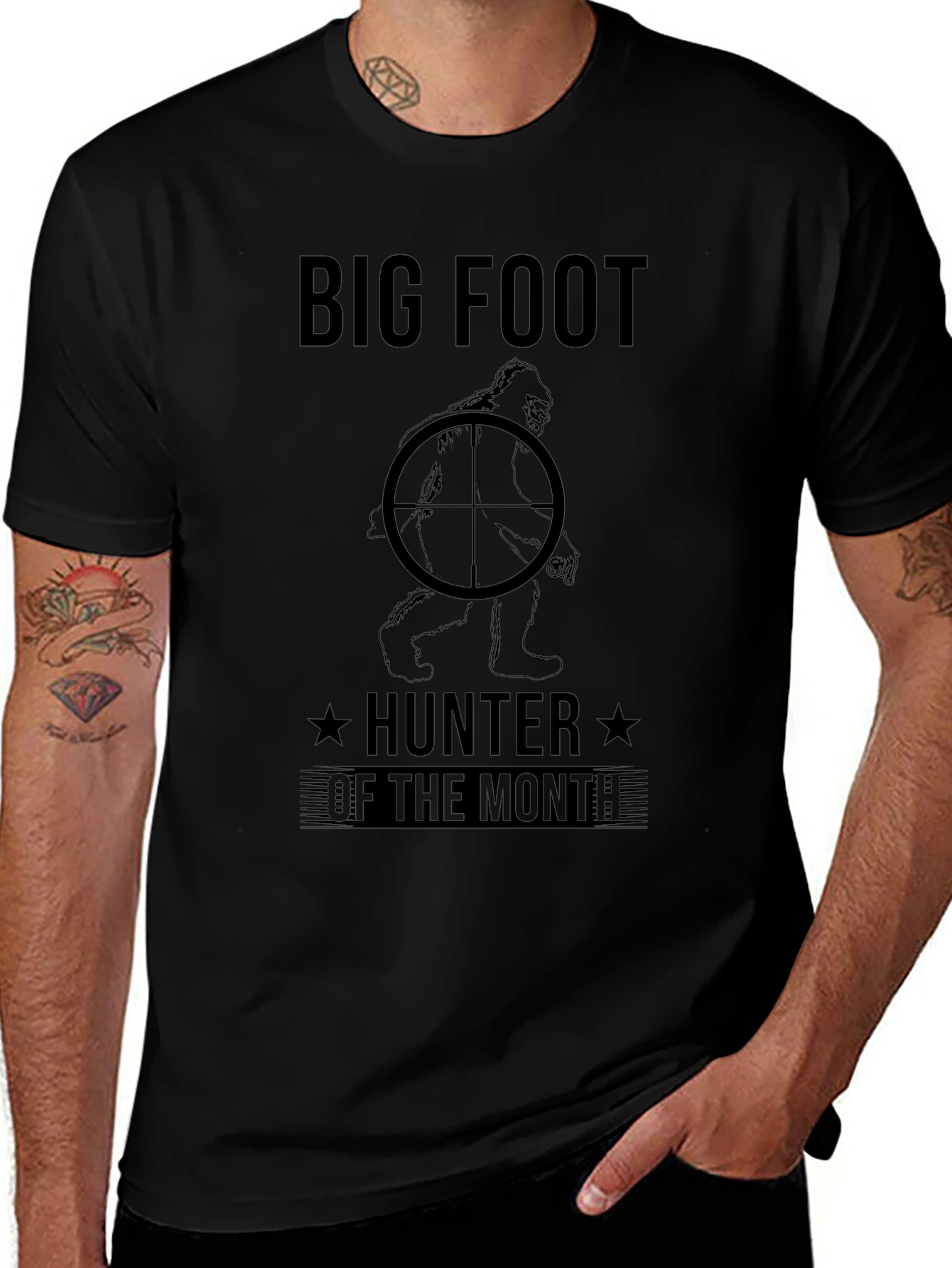 Big Foot Hunter of the Month Graphic Tee
