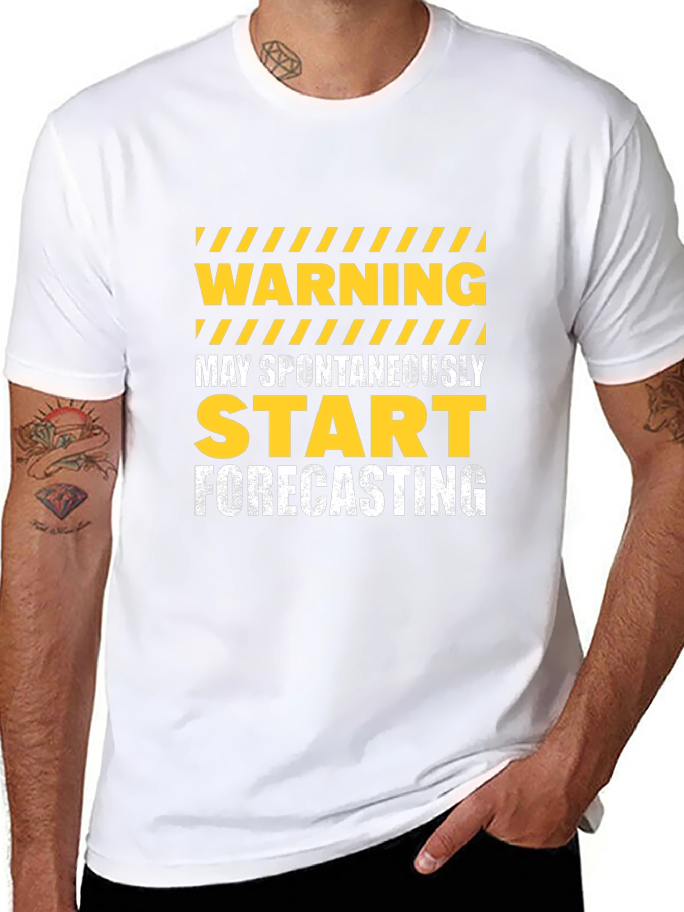 Warning May Spontaneously Start Forecasting Graphic Tee