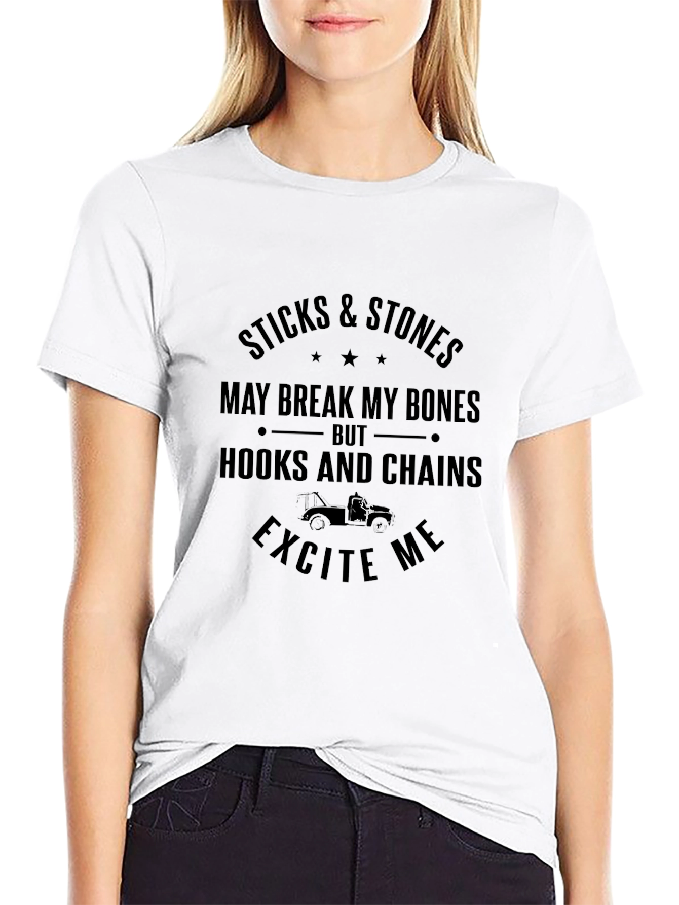 Sticks & Stones Humor Tee