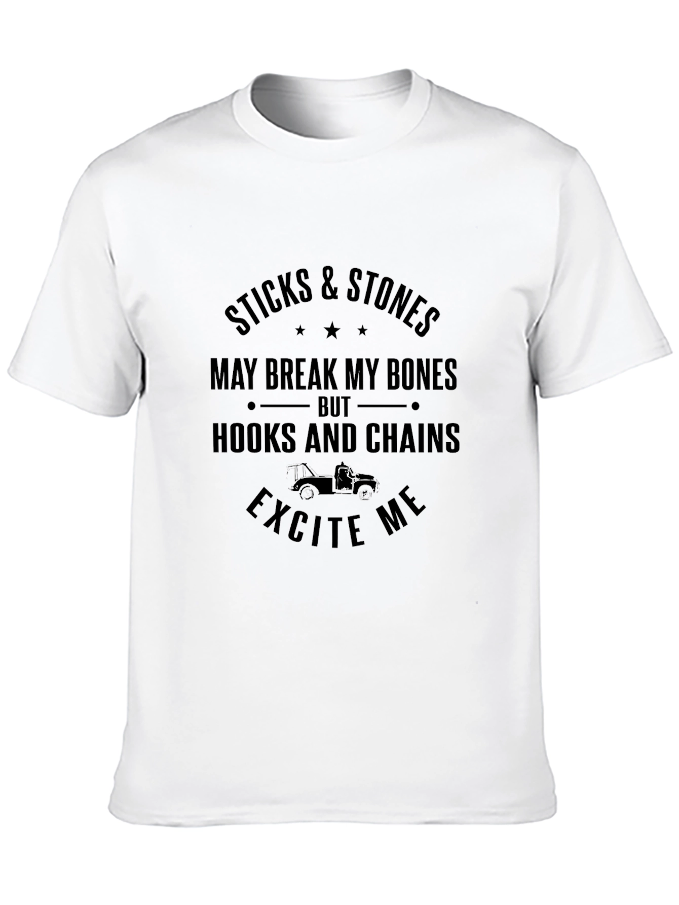 Sticks & Stones Humor Tee