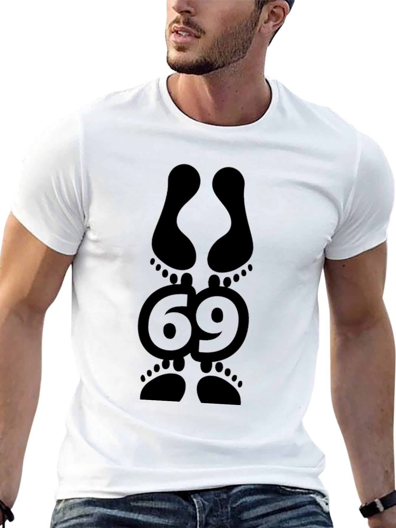 Black 69 Footprint Graphic Tee