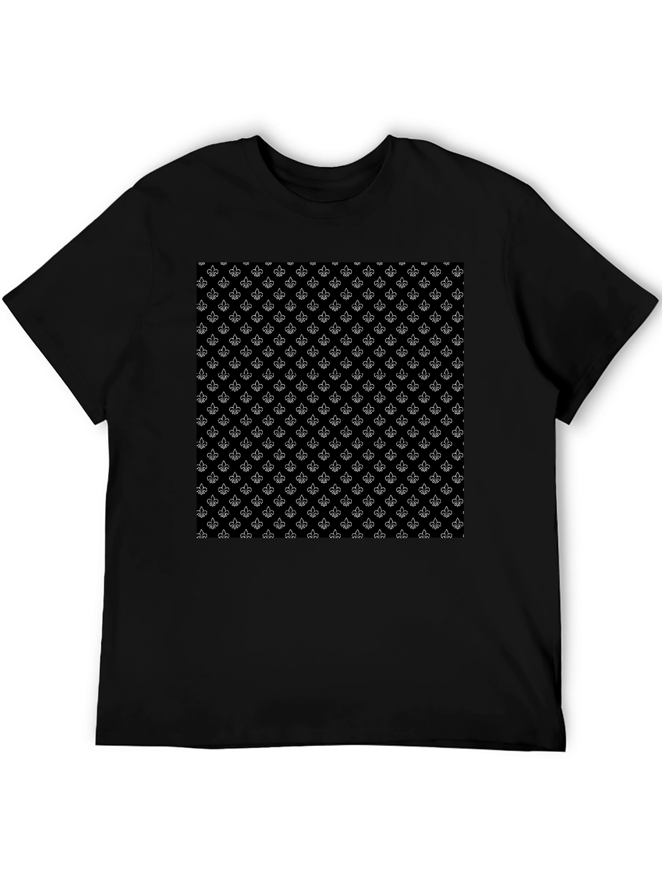Fleur-de-Lis Pattern T-Shirt - Classic Design
