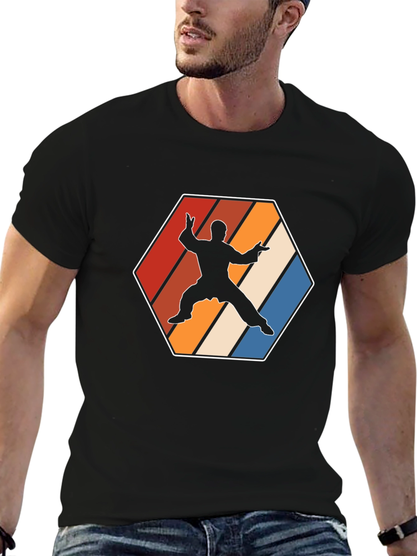 Retro Martial Arts Graphic Tee