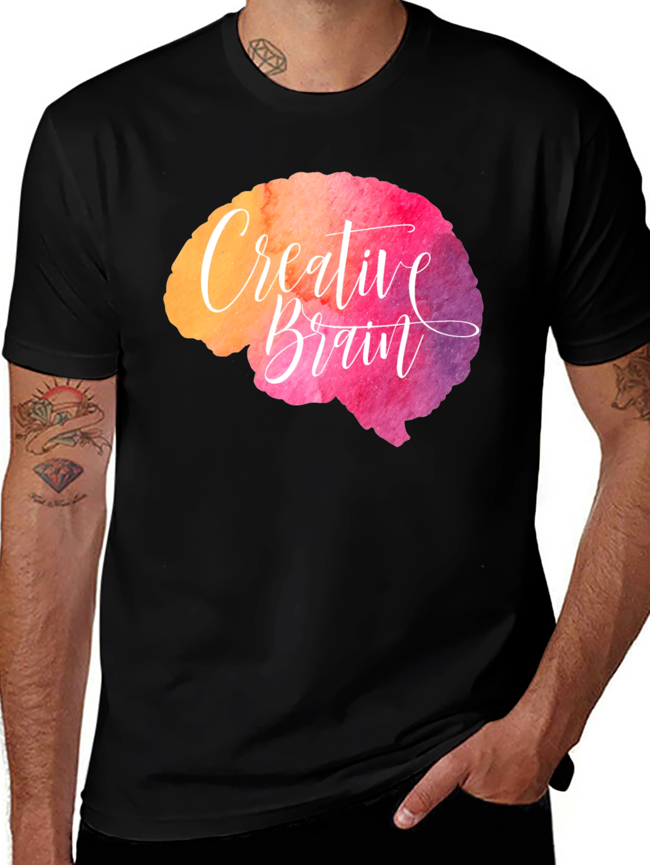 Creative Brain T-Shirt - Artistic Design